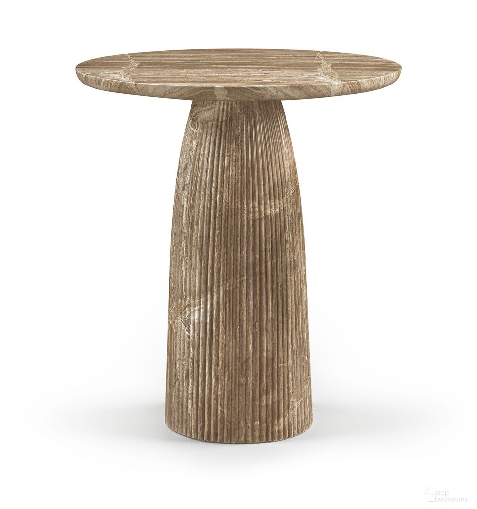 Venosa Concrete Indoor and Outdoor Bar Table In Beige