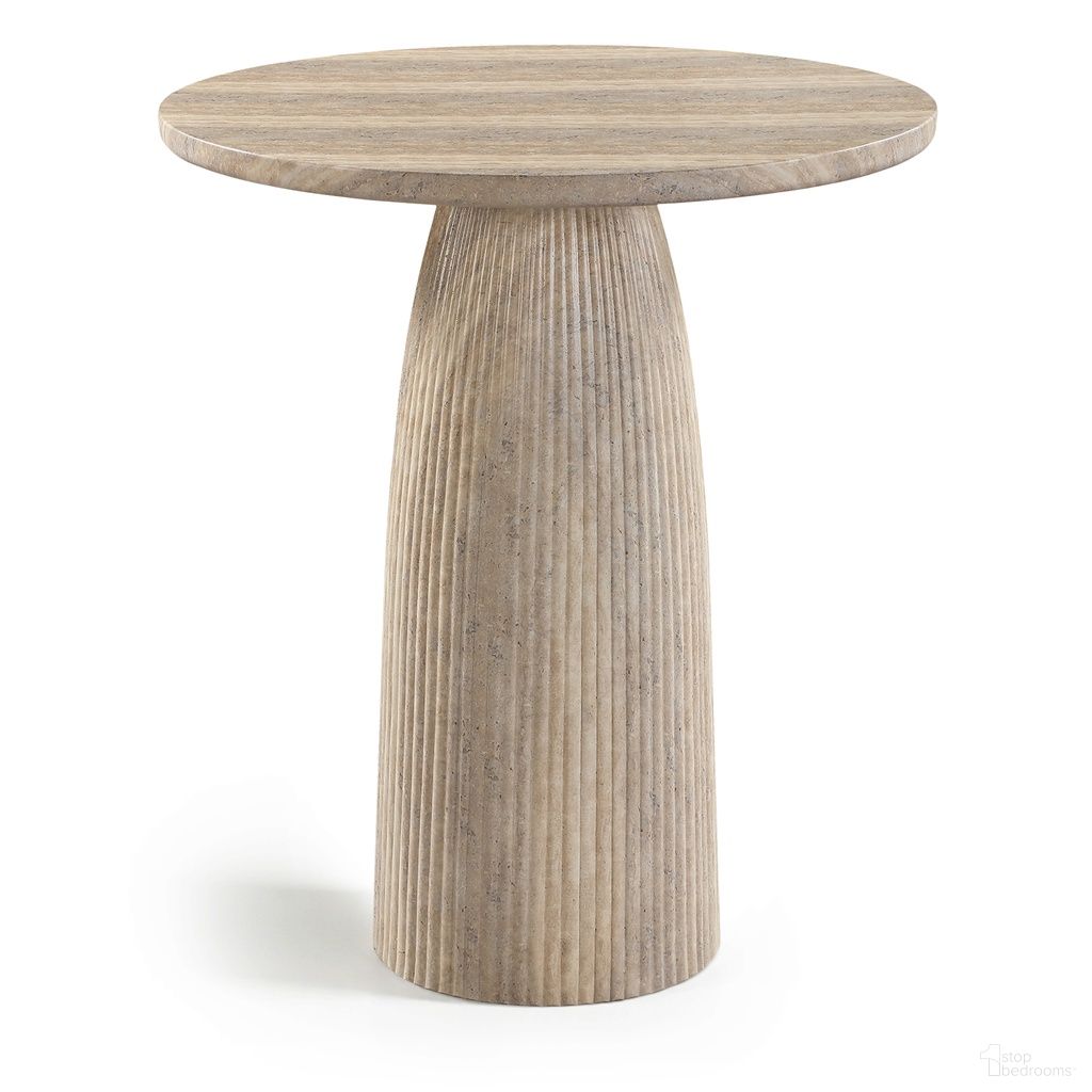 The appearance of Venosa Concrete Indoor and Outdoor Bar Table In Travertine designed by Meridian in the modern / contemporary interior design. This travertine piece of furniture  was selected by 1StopBedrooms from Venosa Collection to add a touch of cosiness and style into your home. Sku: 769Travertine-T36 Box 1/2 (Top);769Travertine-T36 Box 2/2 (Base). Material: Concrete.