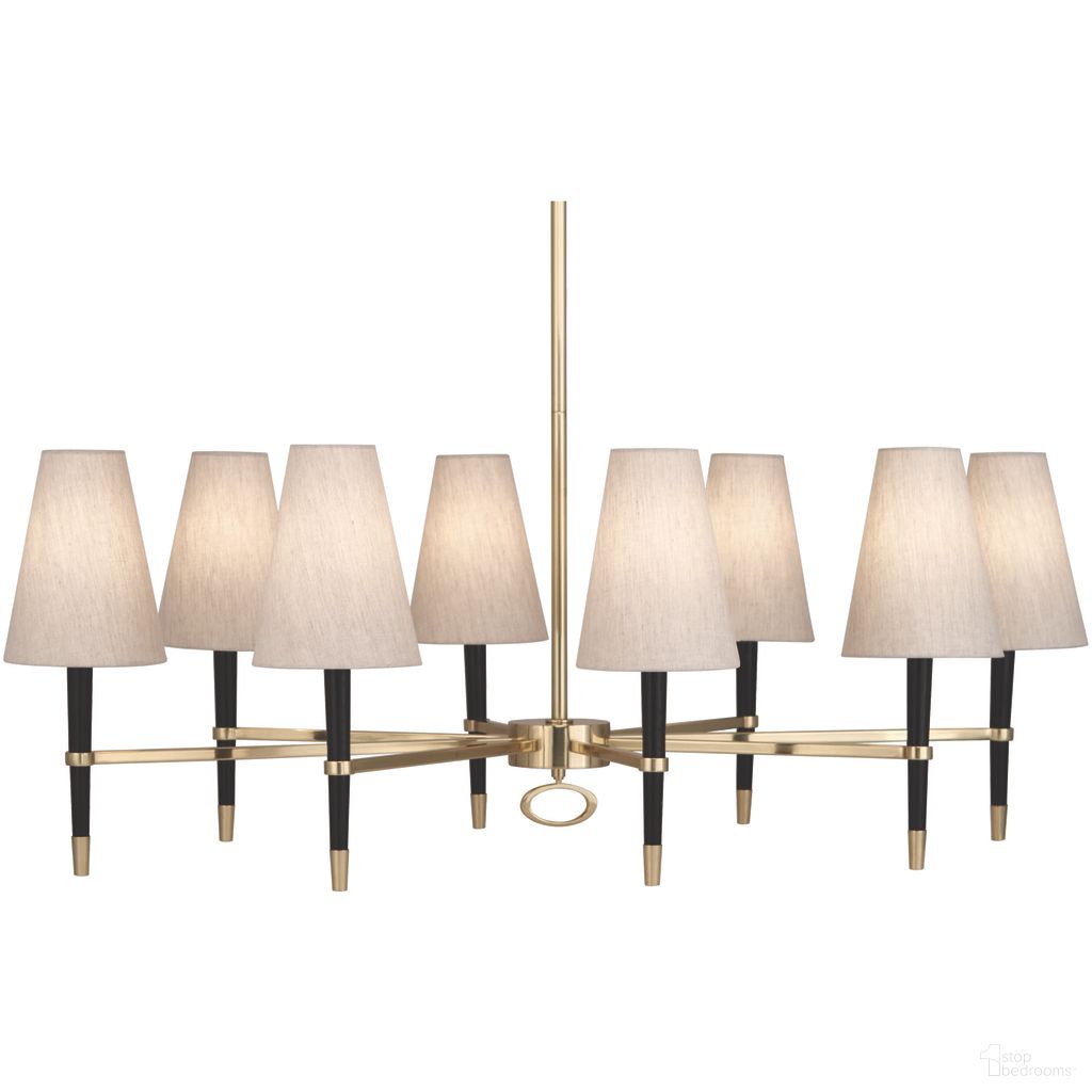 The appearance of Ventana Oval Chandelier In Natural Linen/Black/Brass designed by Jonathan Adler in the modern / contemporary interior design. This natural linen/black/brass piece of furniture was selected by 1StopBedrooms from Ventana Collection to add a touch of cosiness and style into your home. Sku: 34231. Material: Wood.