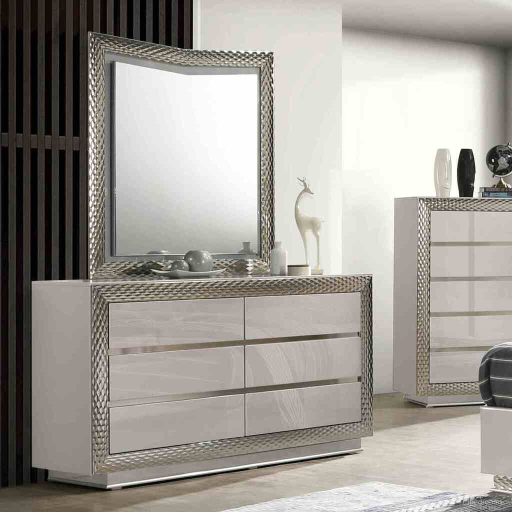 The appearance of Ventnor Dresser In Gray designed by Furniture of America in the glam interior design. This gray piece of furniture was selected by 1StopBedrooms from Ventnor Collection to add a touch of cosiness and style into your home. Sku: FM7251GY-D. Material: Solid Wood.