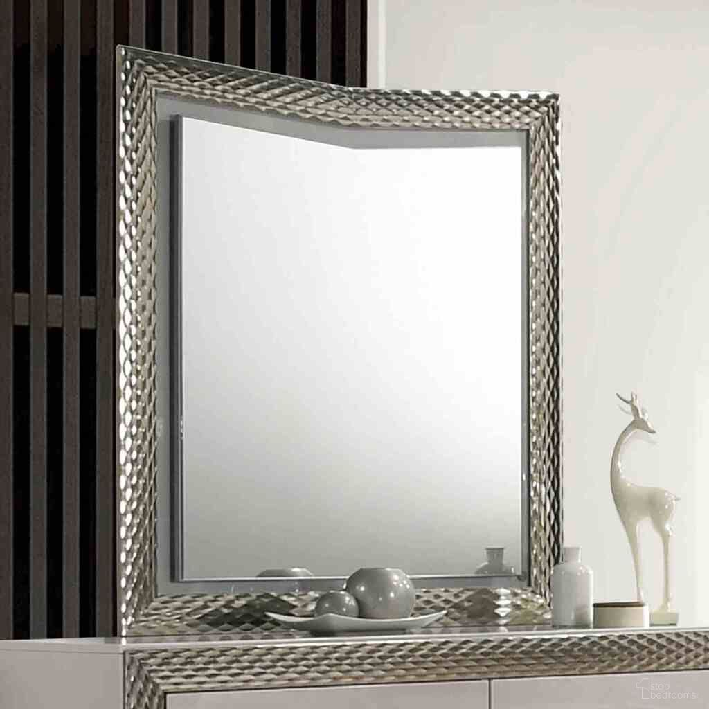 The appearance of Ventnor Mirror with LED In Gray designed by Furniture of America in the glam interior design. This gray piece of furniture was selected by 1StopBedrooms from Ventnor Collection to add a touch of cosiness and style into your home. Sku: FM7251GY-M. Material: Solid Wood.