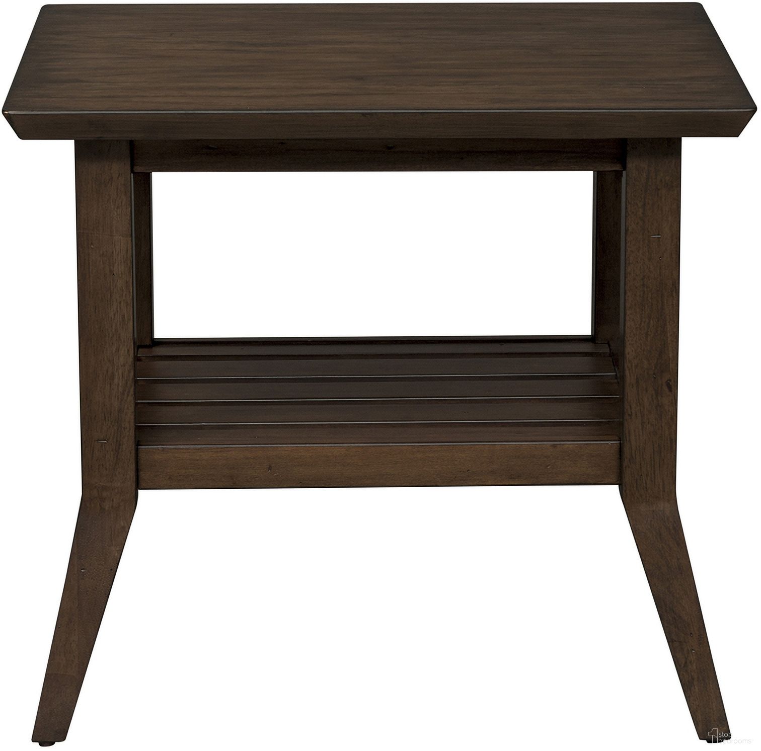 The appearance of Ventura Blvd Rectangular End Table designed by Liberty in the modern / contemporary interior design. This bronze spice piece of furniture  was selected by 1StopBedrooms from Ventura Blvd Collection to add a touch of cosiness and style into your home. Sku: 796-OT1020. Material: Rubberwood.