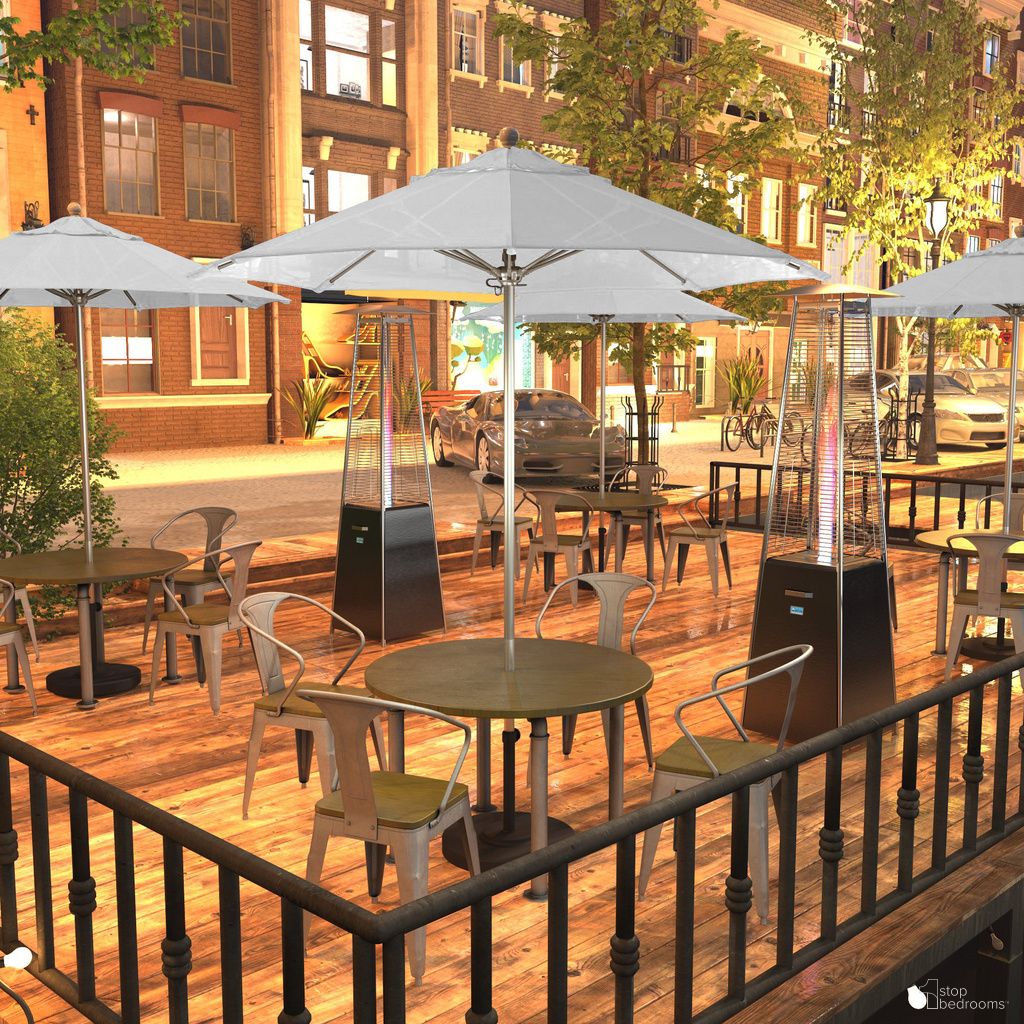 Venture 7.5' Patio Umbrella with Aluminum Pole Fiberglass Ribs Push Lift with Sunbrella Fabric In Natural and Silver Anodized