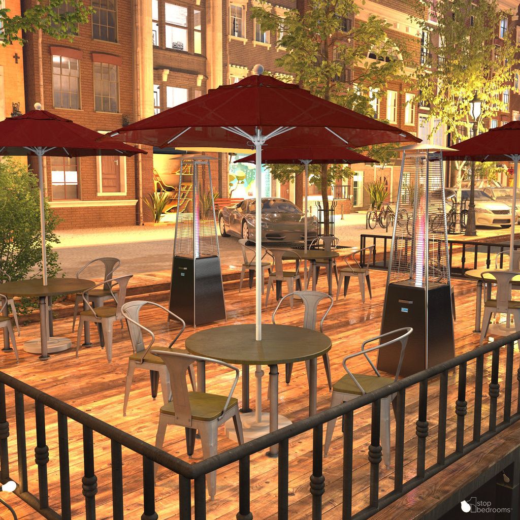 Venture 7.5' Patio Umbrella with Aluminum Pole Fiberglass Ribs Push Lift with Sunbrella Fabric In Terracotta and Matte White