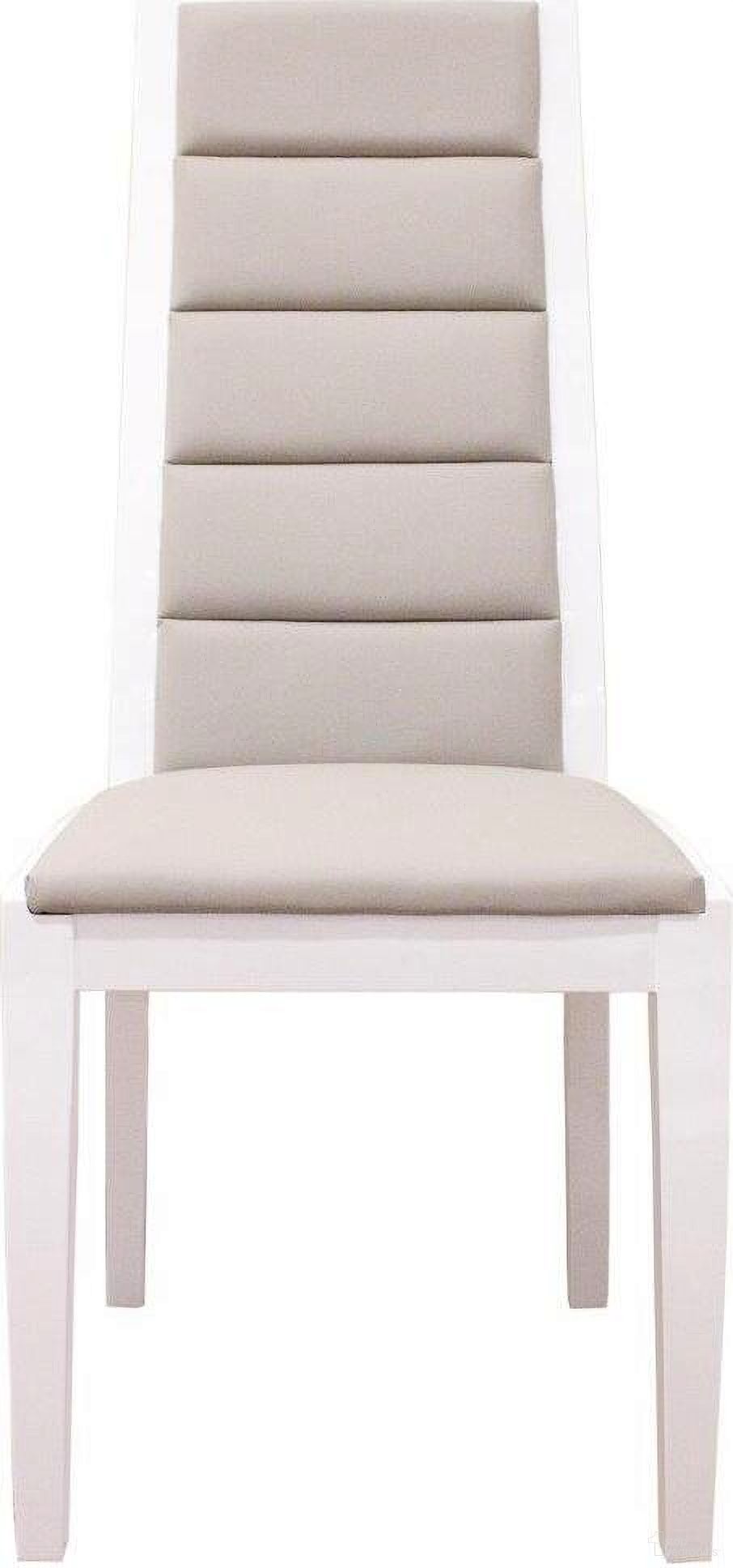 The appearance of Venus White Lacquer Chair Set Of 2 designed by Sharelle Furnishings in the modern / contemporary interior design. This white piece of furniture  was selected by 1StopBedrooms from Venus Collection to add a touch of cosiness and style into your home. Sku: VENUS-WG-CHAIR. Material: Bonded Leather. Chair Type: Side Chair.