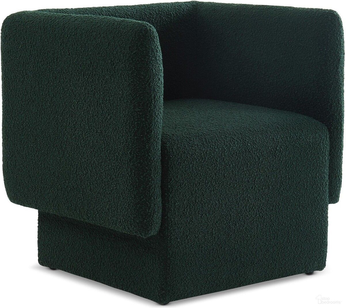 The appearance of Vera Boucle Fabric Accent Chair In Green designed by Meridian in the modern / contemporary interior design. This green piece of furniture  was selected by 1StopBedrooms from Vera Collection to add a touch of cosiness and style into your home. Sku: 575Green. Material: Boucle.