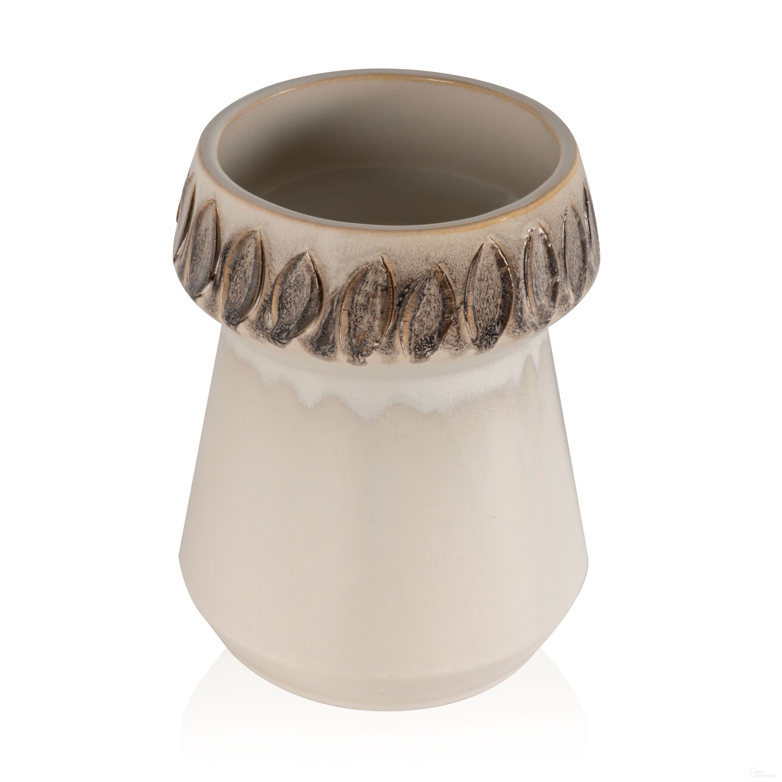 Vera Ceramic Table Vase Small In White