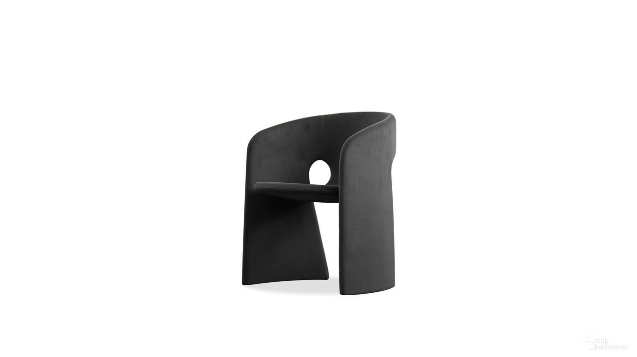 The appearance of Vera Dining Chair In Crow Black designed by Mobital in the modern / contemporary interior design. This crow black piece of furniture  was selected by 1StopBedrooms from Vera Collection to add a touch of cosiness and style into your home. Sku: DCH-VERA-CRBL-. Material: Steel. Chair Type: Arm Chair.