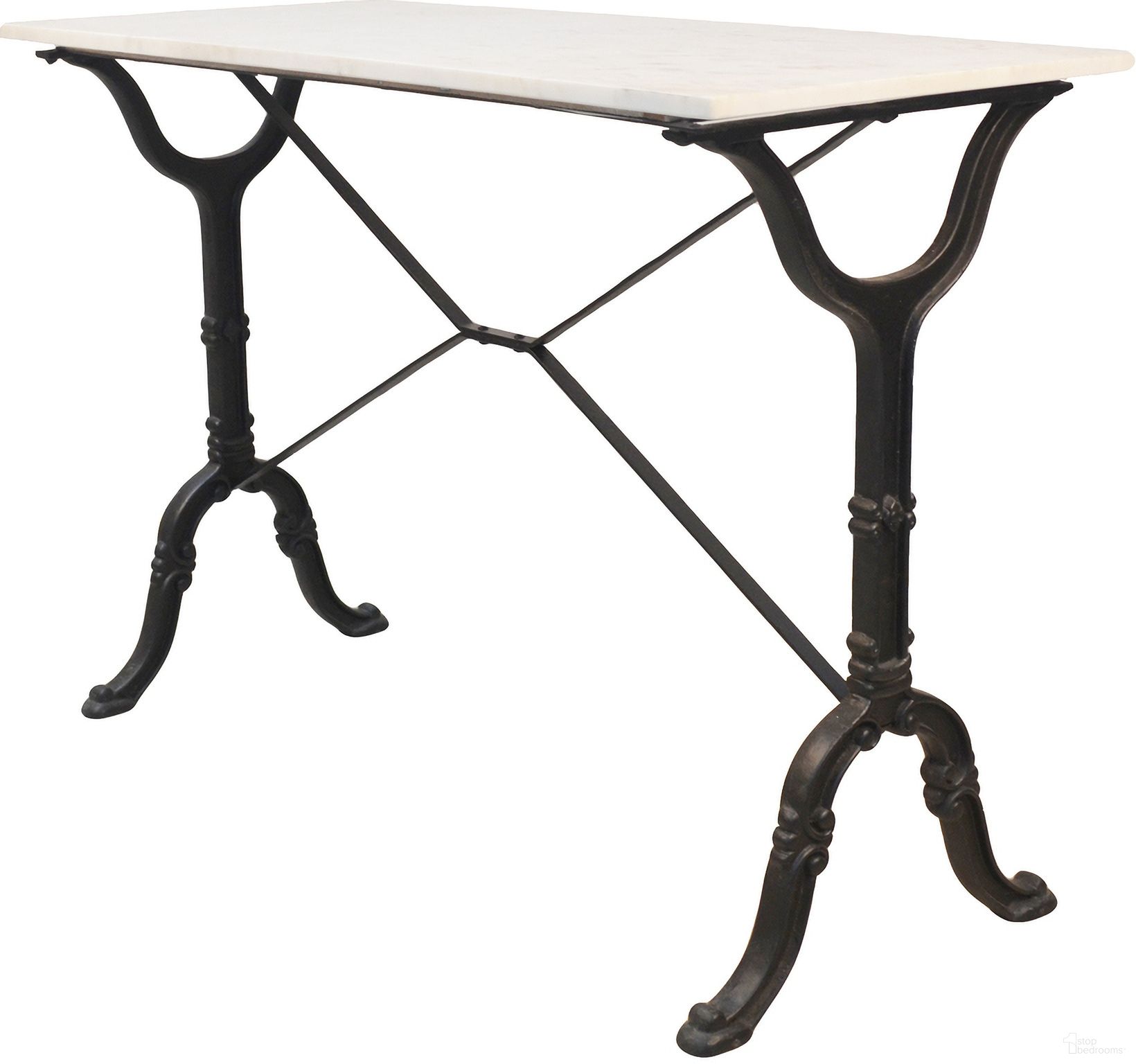 The appearance of Vera Marble Top Console Table In White and Black designed by Carolina Living in the modern / contemporary interior design. This white and black piece of furniture was selected by 1StopBedrooms from Vera Collection to add a touch of cosiness and style into your home. Sku: MT4230WHTBLK. Material: Marble.