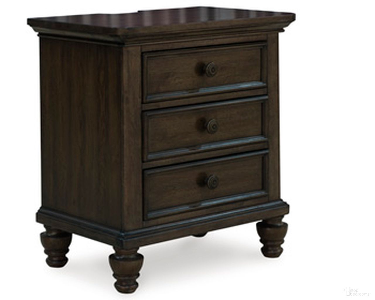 Veramond Nightstand In Dark Brown