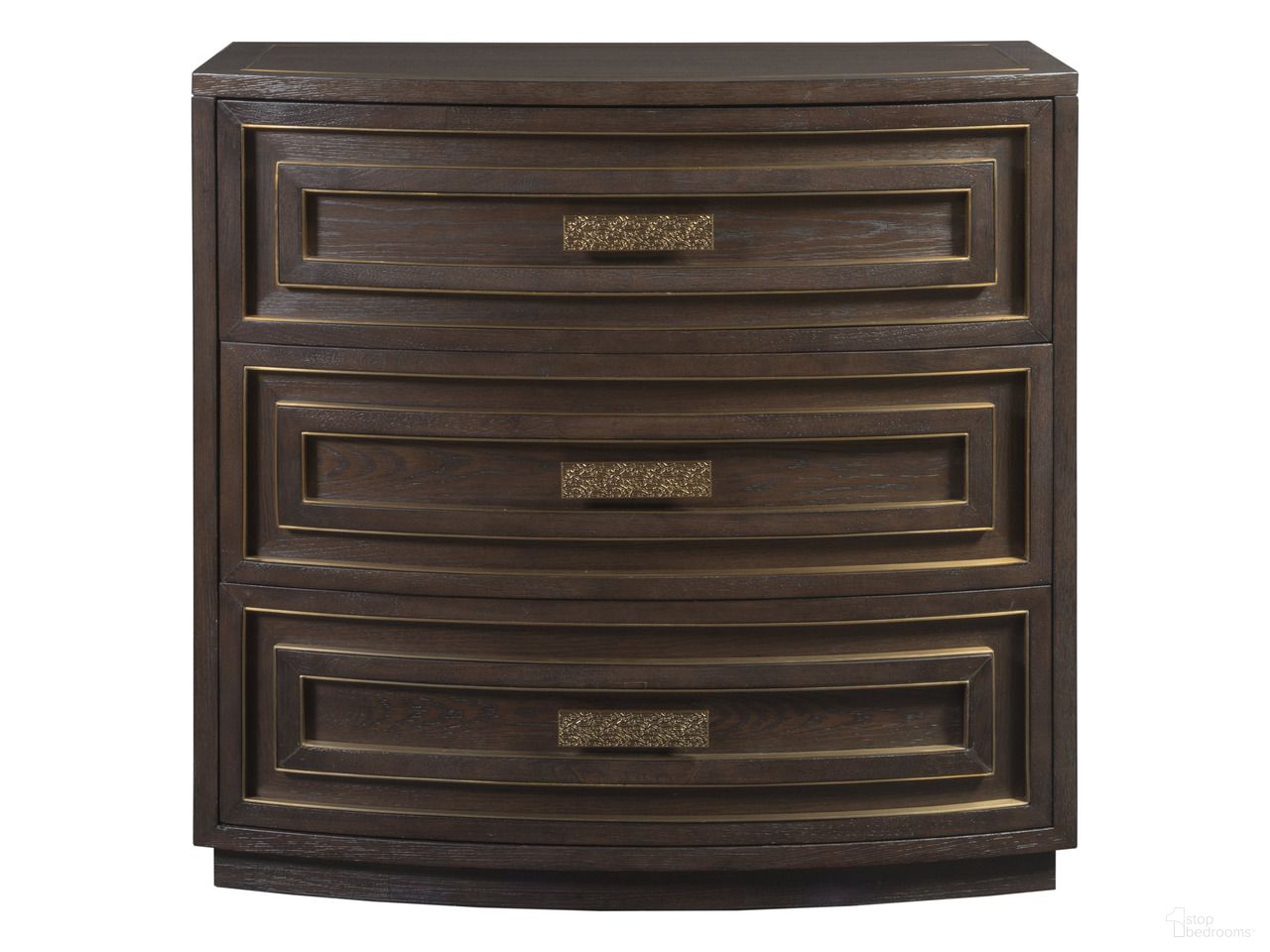 The appearance of Verbatim Verbatim Convex Hall Chest In Dark Brown designed by Artistica Home in the modern / contemporary interior design. This dark brown piece of furniture was selected by 1StopBedrooms from Verbatim Collection to add a touch of cosiness and style into your home. Sku: 2170-973. Material: Wood.