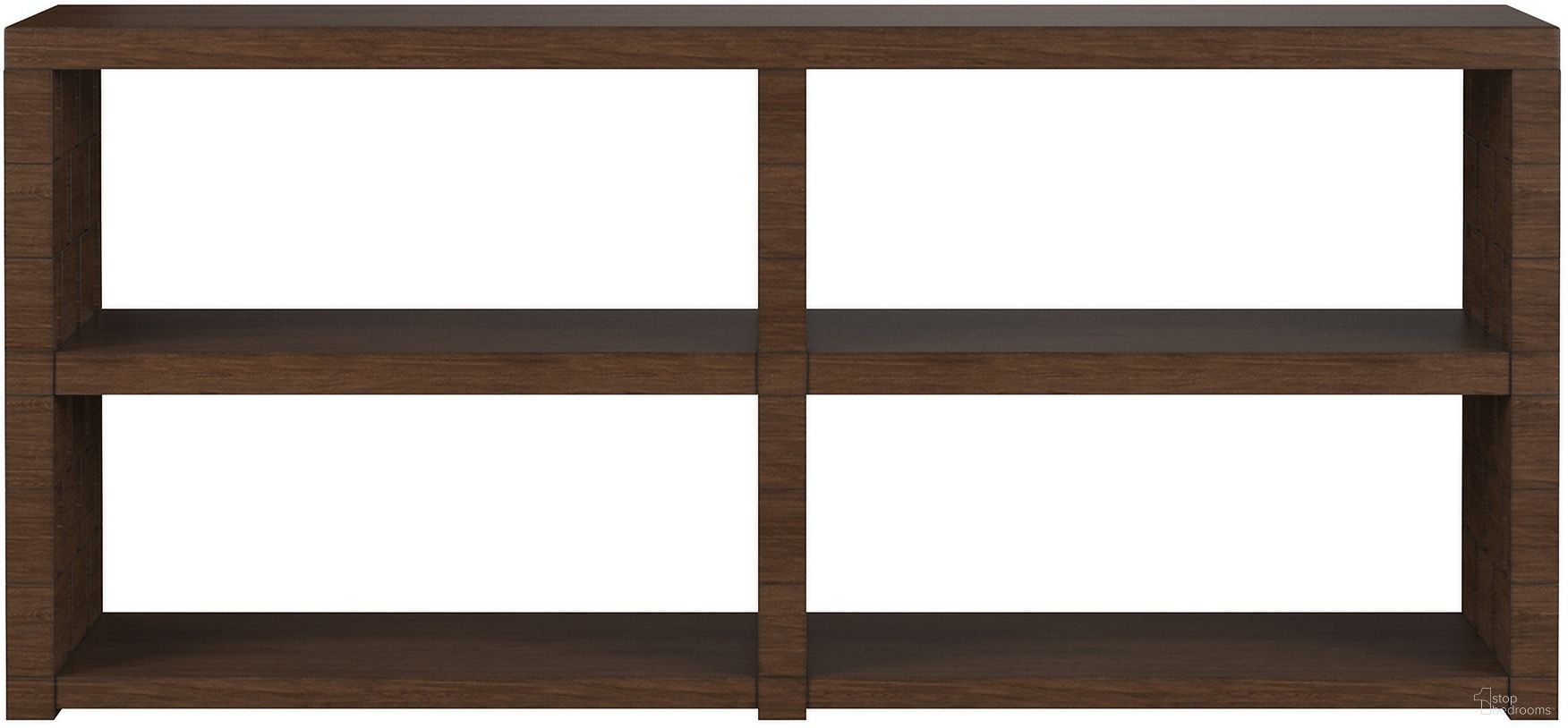 The appearance of Verge Console Table In Brown and Walnut designed by A.R.T. in the traditional interior design. This brown and walnut piece of furniture  was selected by 1StopBedrooms from Verge Collection to add a touch of cosiness and style into your home. Sku: 337307-1960. Material: Poplar.
