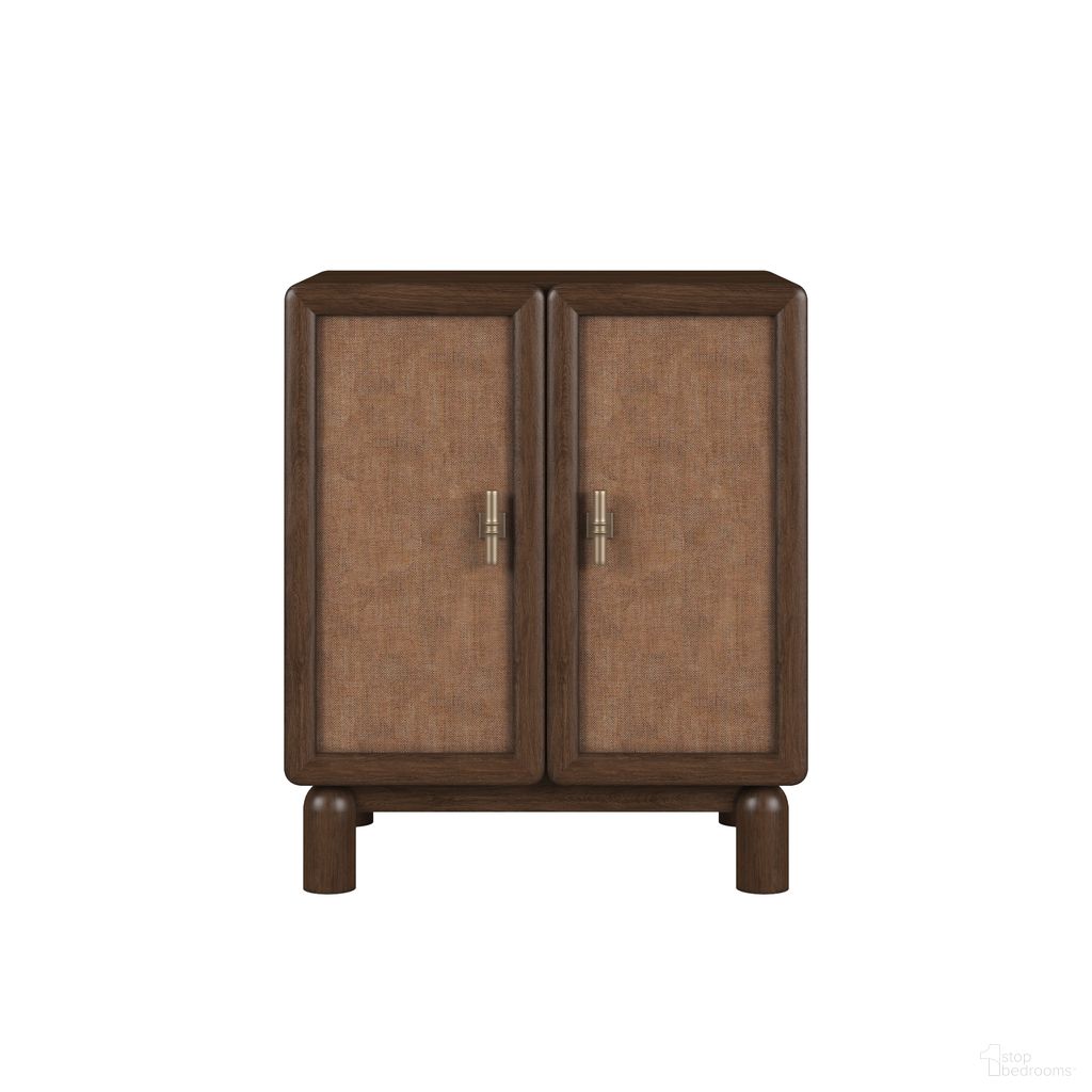 The appearance of Verge Door Nightstand In Brown and Walnut designed by A.R.T. in the traditional interior design. This brown and walnut piece of furniture was selected by 1StopBedrooms from Verge Collection to add a touch of cosiness and style into your home. Sku: 337142-1960. Material: Poplar Solid.