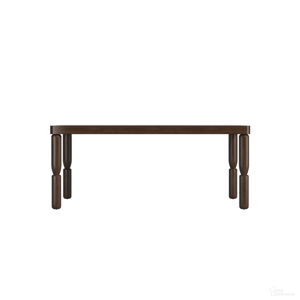 The appearance of Verge Rectangular Dining Table In Brown and Walnut designed by A.R.T. in the traditional interior design. This brown and walnut piece of furniture  was selected by 1StopBedrooms from Verge Collection to add a touch of cosiness and style into your home. Sku: 337221-1960. Table Base Style: Legs. Table Top Shape: Rectangular. Material: Poplar. Size: 44" x 94".