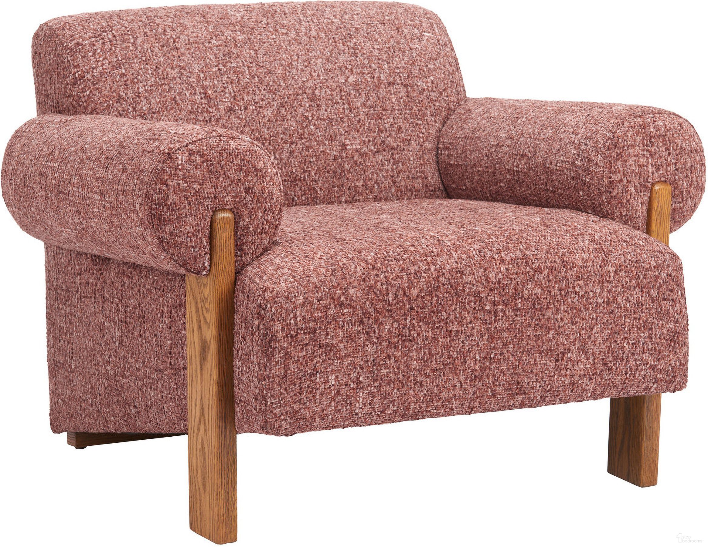 The appearance of Verity Accent Chair In Copper designed by Zuo Modern in the modern / contemporary interior design. This copper piece of furniture  was selected by 1StopBedrooms from Verity Collection to add a touch of cosiness and style into your home. Sku: 110845. Material: Polyester.