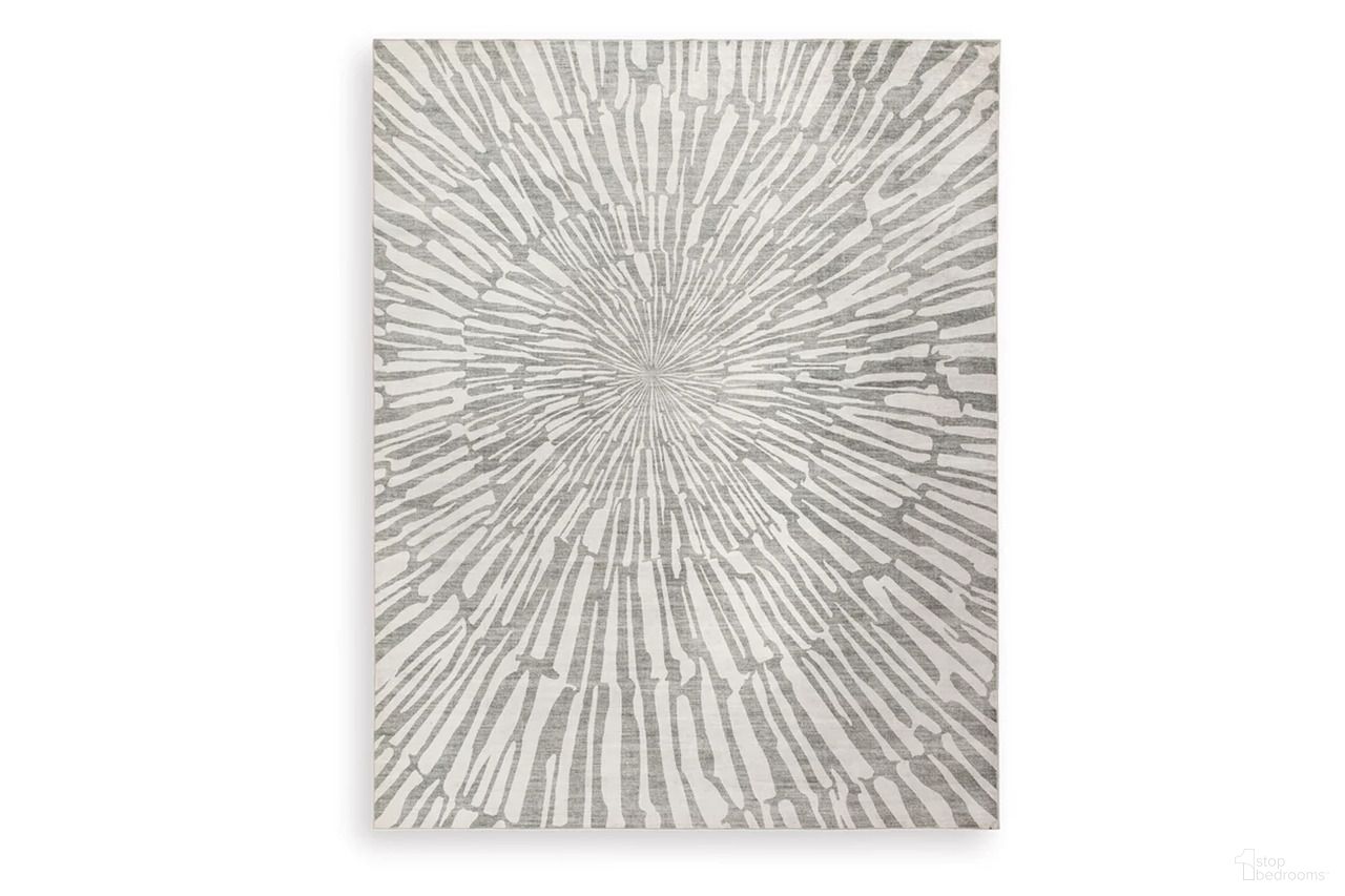Verland Washable Large Rug In Gray and White