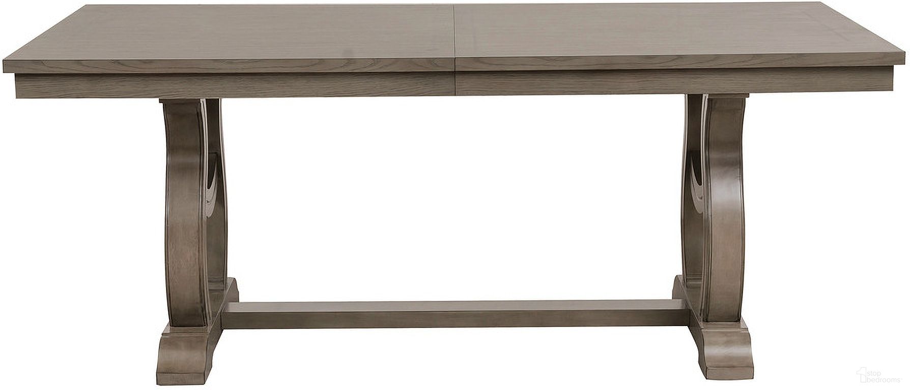 Vermillion Subtle Bisque Extendable Dining Room Set by Homelegance