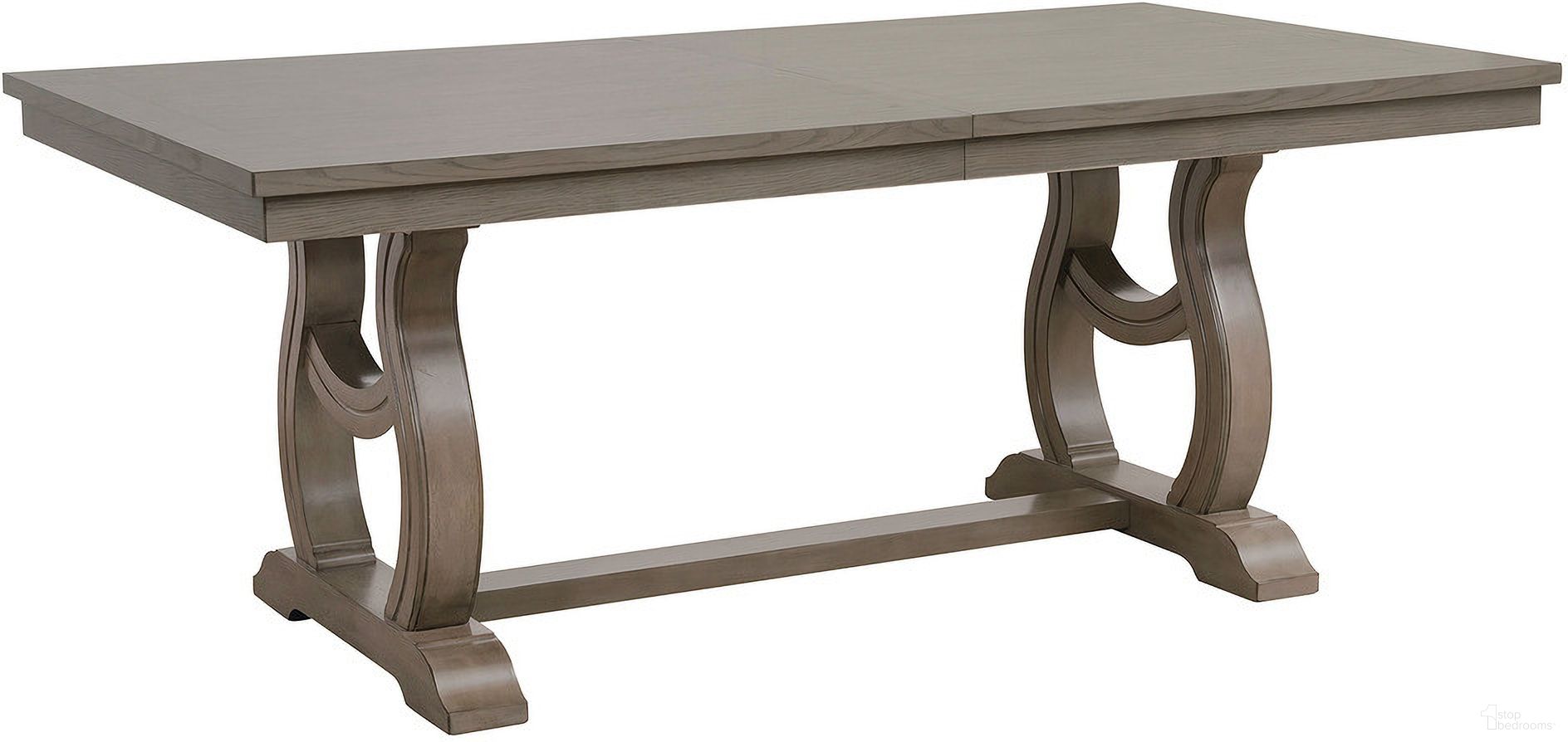 Vermillion Subtle Bisque Extendable Dining Room Set by Homelegance