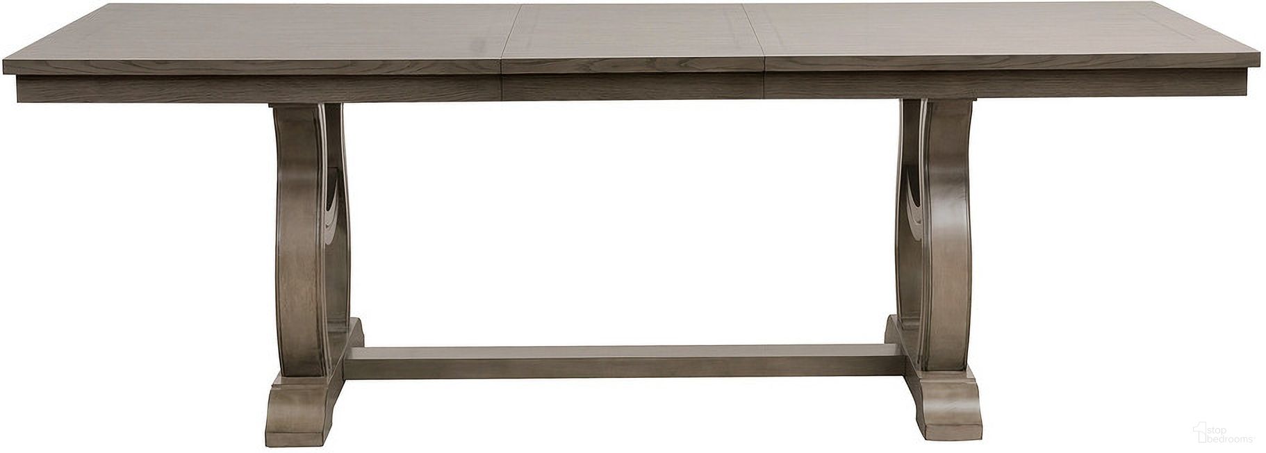 Vermillion Subtle Bisque Extendable Dining Room Set by Homelegance