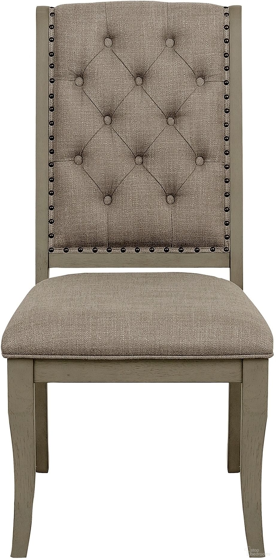 The appearance of Vermillion Subtle Bisque Side Chair Set of 2 designed by Homelegance in the traditional interior design. This brown piece of furniture was selected by 1StopBedrooms from Vermillion Collection to add a touch of cosiness and style into your home. Sku: 5442S. Material: Wood. Chair Type: Side Chair.
