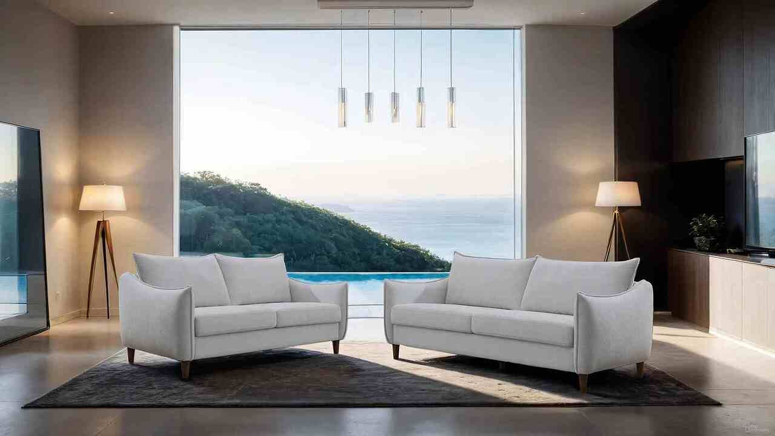 The appearance of Vermon Living Room Set In Light Gray designed by Furniture of America in the modern / contemporary interior design. This light gray piece of furniture was selected by 1StopBedrooms from Vermon Collection to add a touch of cosiness and style into your home. Sku: FM61004LG-SF;FM61004LG-LV. Material: Chenille.