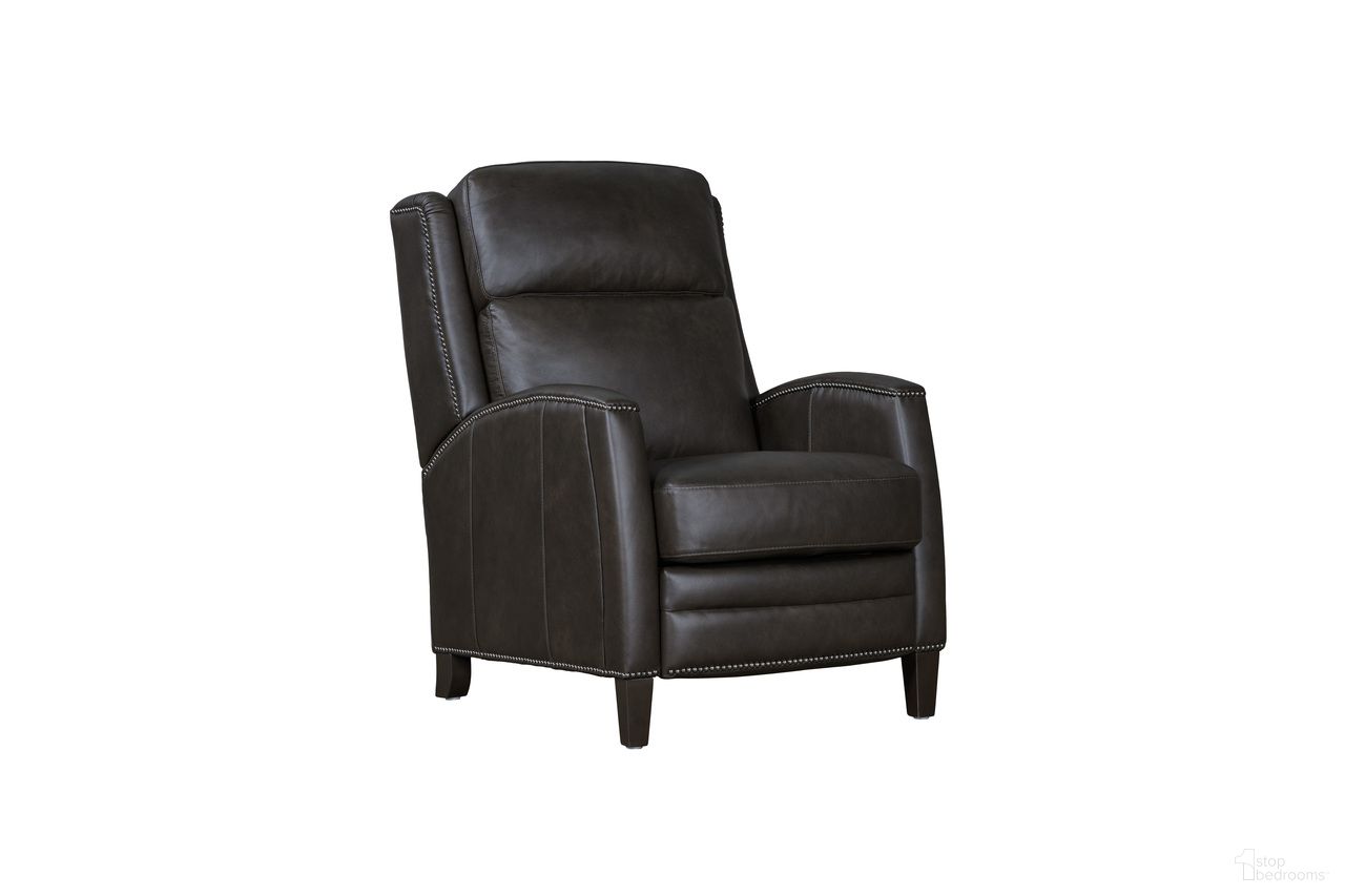 The appearance of Vermont Power High Leg Recliner with Power Headrest In Slate Noire designed by Parker House in the traditional interior design. This slate noire piece of furniture was selected by 1StopBedrooms from Vermont Collection to add a touch of cosiness and style into your home. Sku: MVMT#812PH-P25-SLNO. Material: Top Grain Leather.