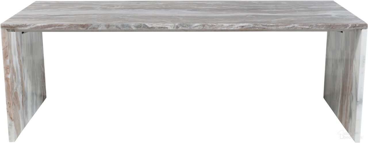 Vernazza Marble Coffee Table In Brown