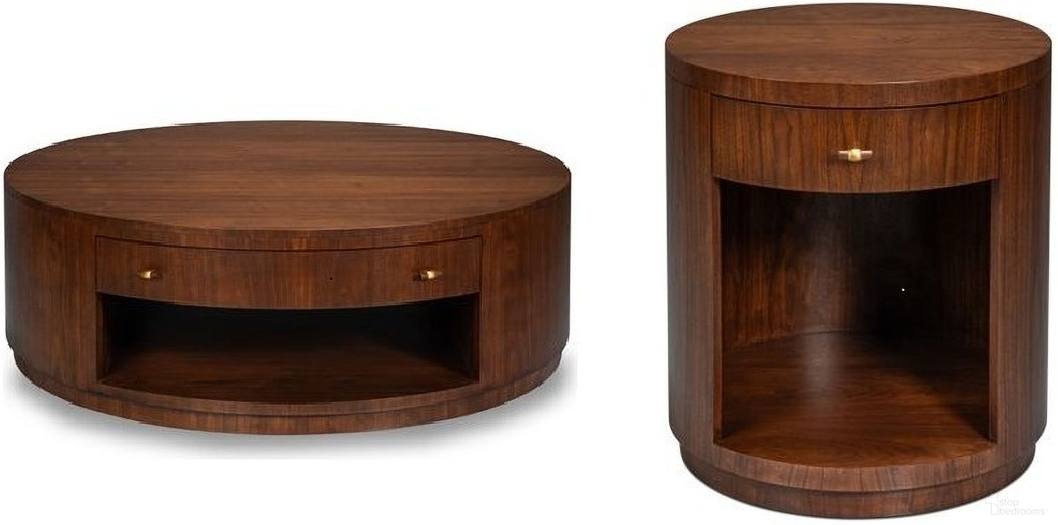Vero Occasional Table Set In Brown