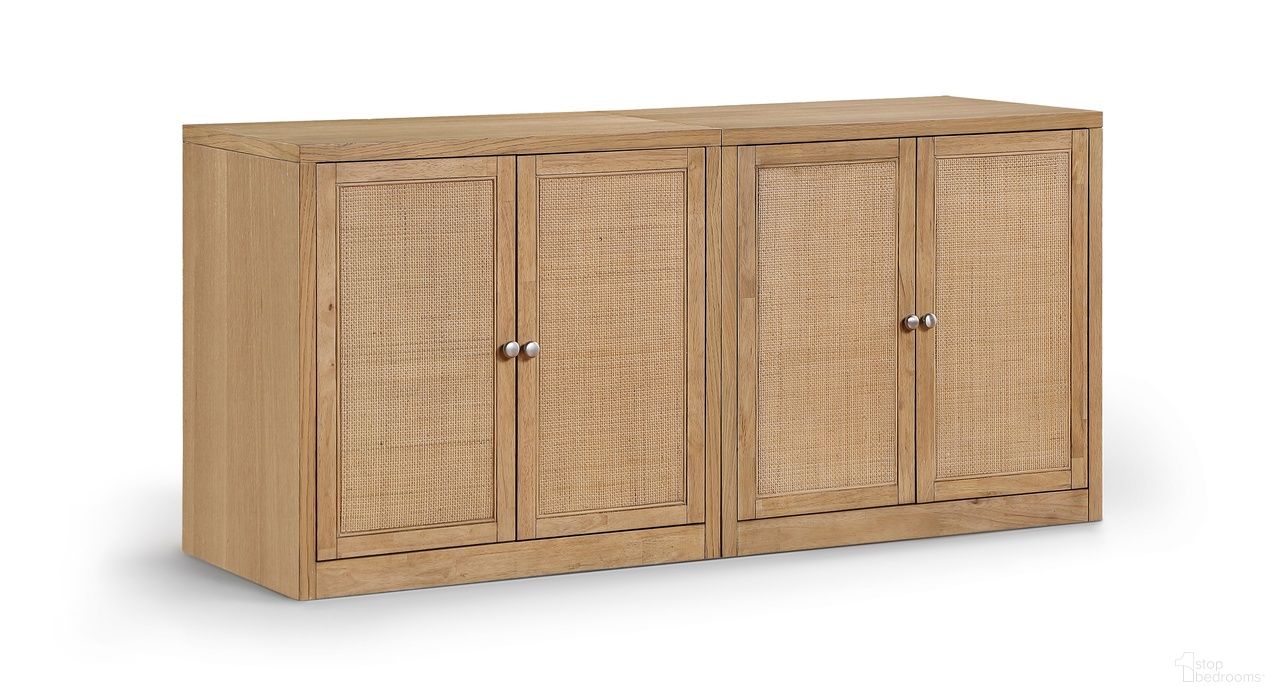The appearance of Vero Solid Wood and Oak Veneer 2-Piece Sideboard In Natural designed by Meridian in the modern / contemporary interior design. This natural piece of furniture was selected by 1StopBedrooms from Vero Collection to add a touch of cosiness and style into your home. Sku: 77052Natural-T;77052Natural-T. Material: Cane.
