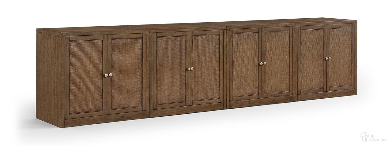 The appearance of Vero Solid Wood and Oak Veneer 4-Piece Sideboard In Brown designed by Meridian in the modern / contemporary interior design. This brown piece of furniture was selected by 1StopBedrooms from Vero Collection to add a touch of cosiness and style into your home. Sku: 77052Brown-T;77052Brown-T;77052Brown-T;77052Brown-T. Material: Cane.