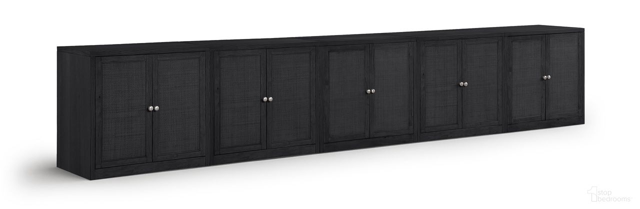The appearance of Vero Solid Wood and Oak Veneer 5-Piece Sideboard In Black designed by Meridian in the modern / contemporary interior design. This black piece of furniture was selected by 1StopBedrooms from Vero Collection to add a touch of cosiness and style into your home. Sku: 77052Black-T;77052Black-T;77052Black-T;77052Black-T;77052Black-T. Material: Cane.