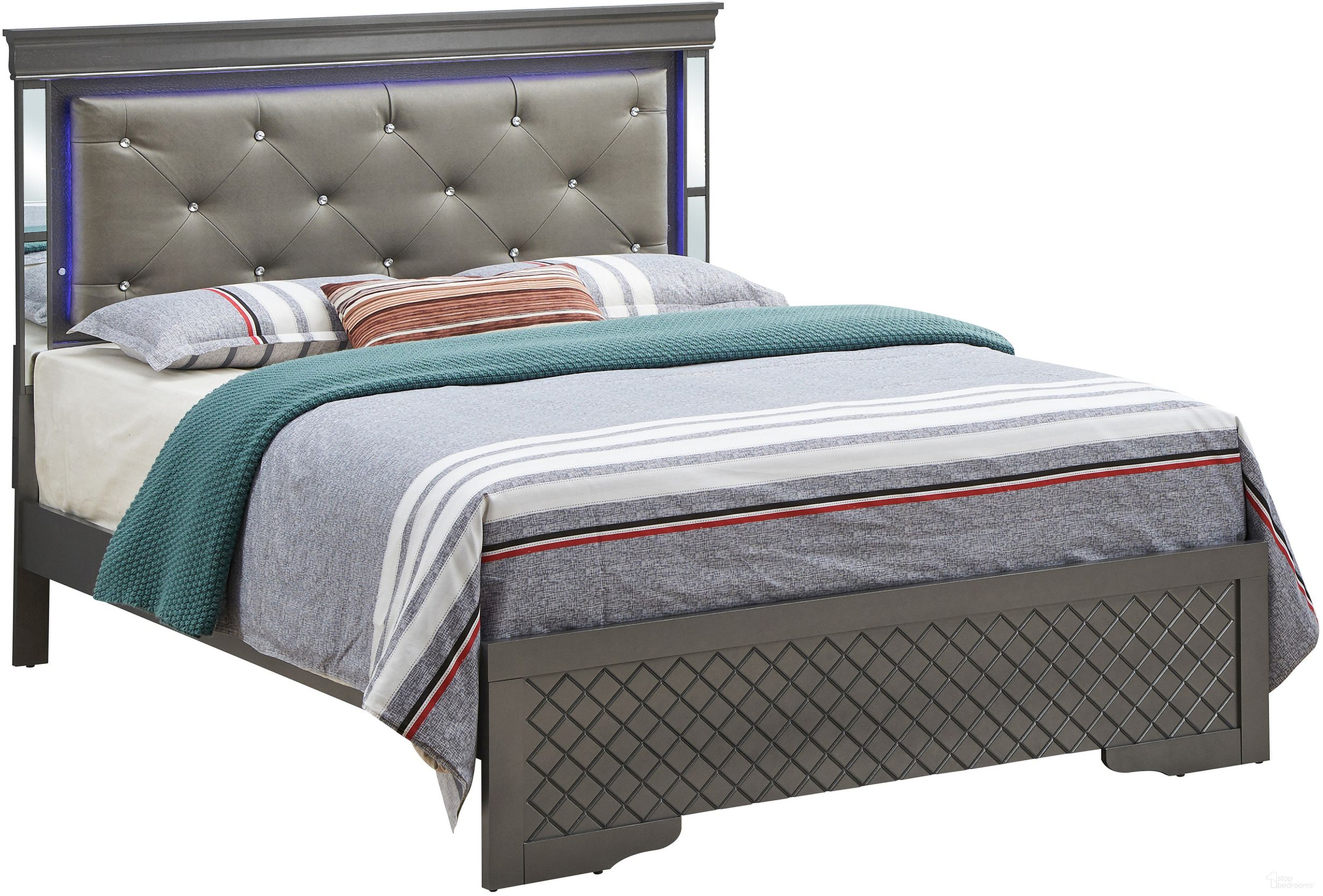 The appearance of Verona King Bed In Charcoal designed by Glory in the modern / contemporary interior design. This charcoal piece of furniture was selected by 1StopBedrooms from Verona Collection to add a touch of cosiness and style into your home. Sku: G6702C-KB3 Box 1;G6702C-KB3 Box 2;G6702C-KB3 Box 3. Bed Type: Panel Bed. Bed Size: King. Material: Wood Veneer.