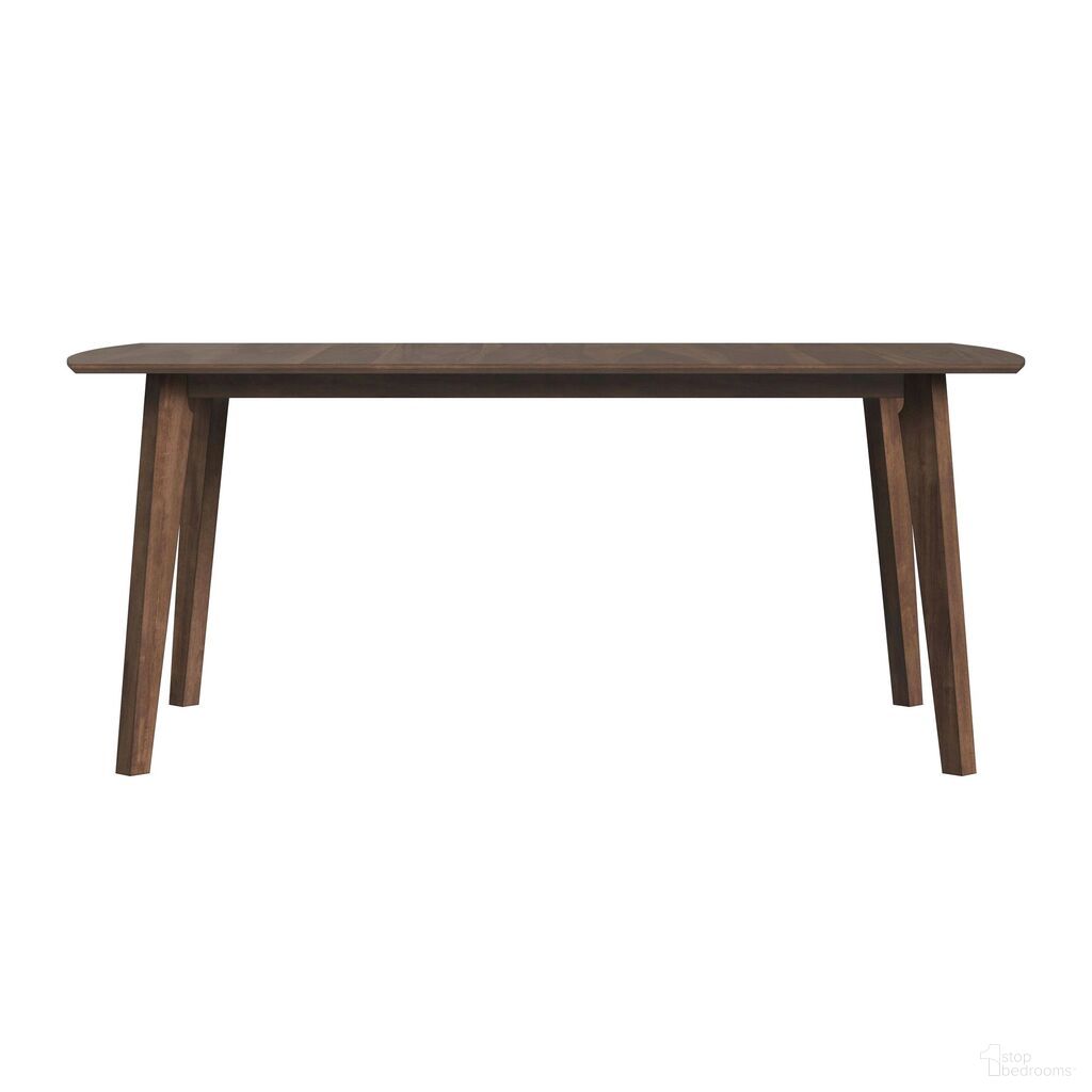 The appearance of Veronica Rectangular Dining Table In Walnut designed by Picket House in the transitional interior design. This walnut piece of furniture was selected by 1StopBedrooms from Veronica Collection to add a touch of cosiness and style into your home. Sku: D-16550-5-DT1. Table Base Style: Legs. Table Top Shape: Rectangular. Size: 38" x 71". Material: Walnut.