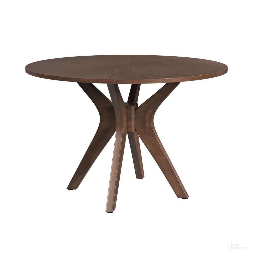 Veronica Round Dining Table In Walnut