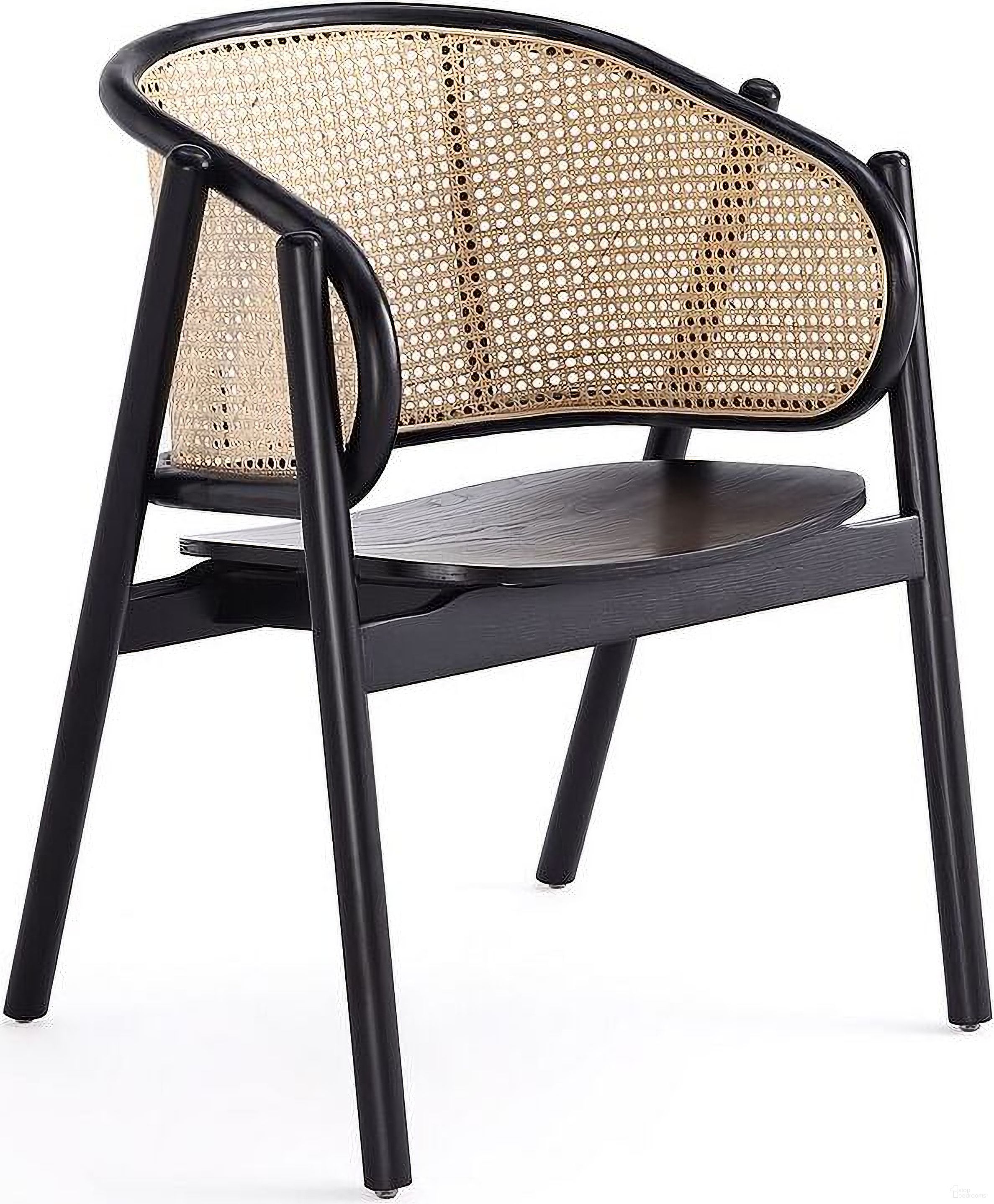 The appearance of Versailles Armchair In Black And Natural Cane designed by Manhattan Comfort in the industrial interior design. This black and natural piece of furniture was selected by 1StopBedrooms from Versailles Collection to add a touch of cosiness and style into your home. Sku: ACCA02-BK. Material: Wood.