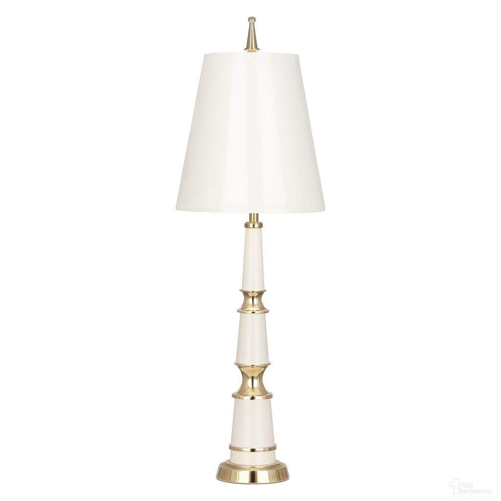 Versailles Buffet Lamp In White and Brass