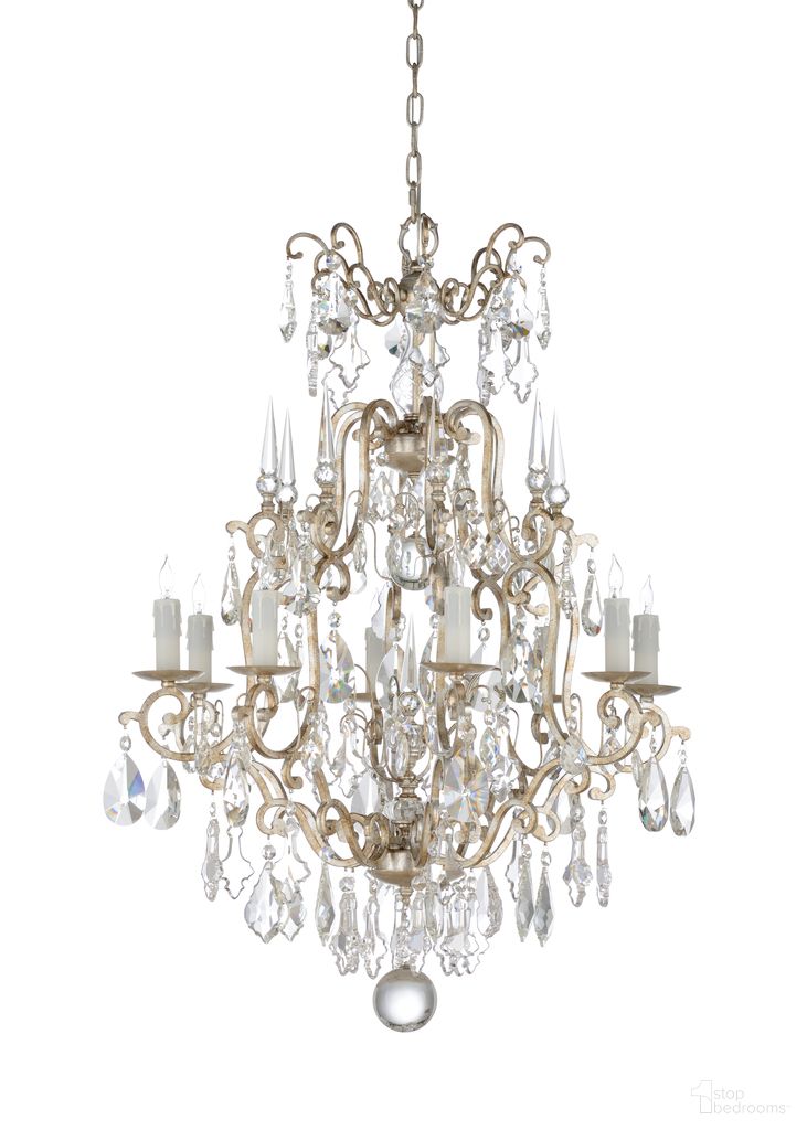The appearance of Versailles Chandelier Small In Silver designed by Wildwood in the modern / contemporary interior design. This silver piece of furniture was selected by 1StopBedrooms from Wildwood Collection to add a touch of cosiness and style into your home. Sku: 67237. Material: Iron.