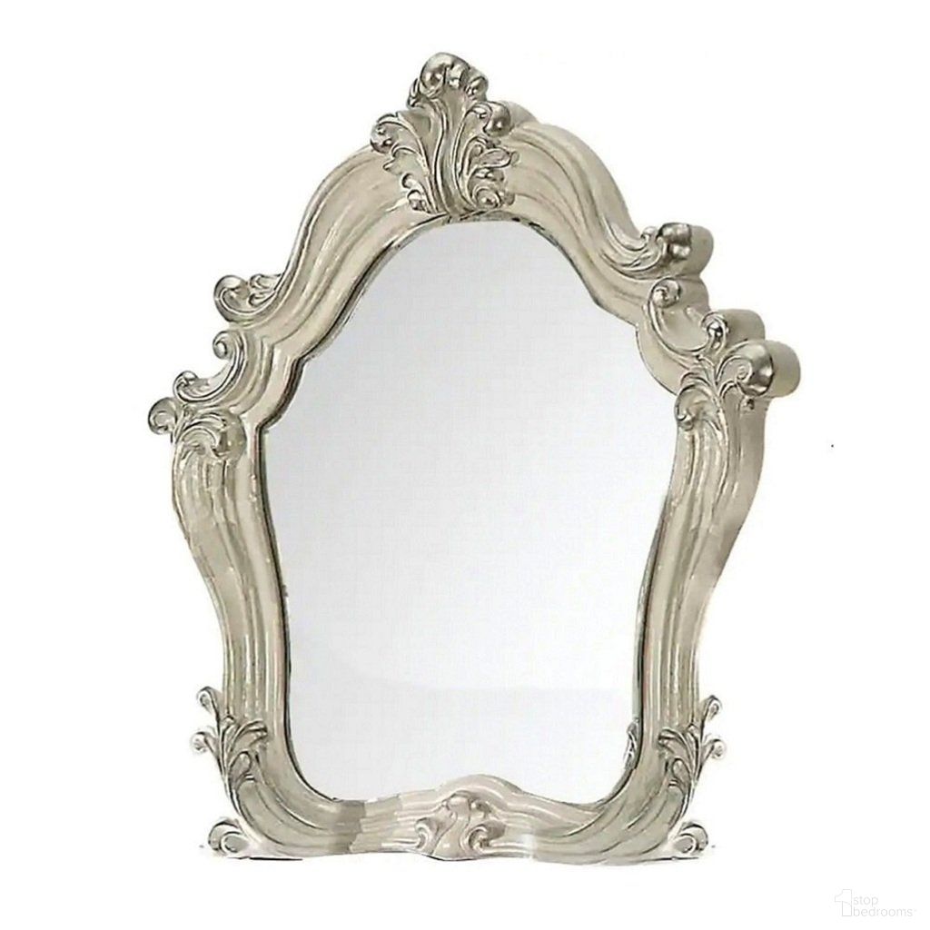 The appearance of Versailles Mirror In Bone White designed by ACME in the rustic / southwestern interior design. This bone white piece of furniture was selected by 1StopBedrooms from Versailles Collection to add a touch of cosiness and style into your home. Sku: 21134. Material: Wood.