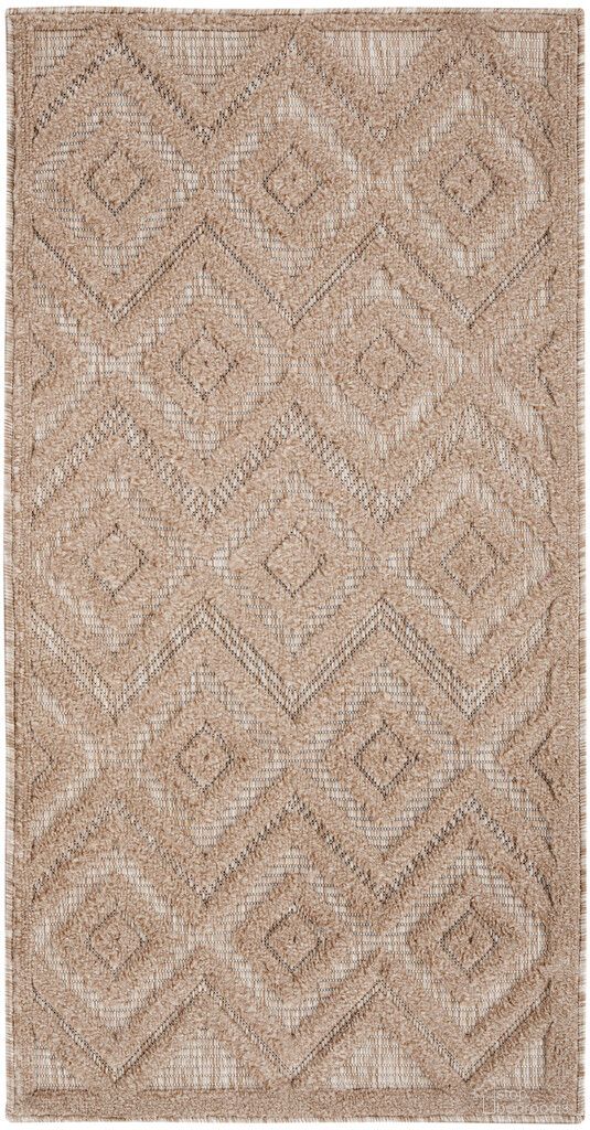 Versatile 2' x 4' Rug In Natural and Beige