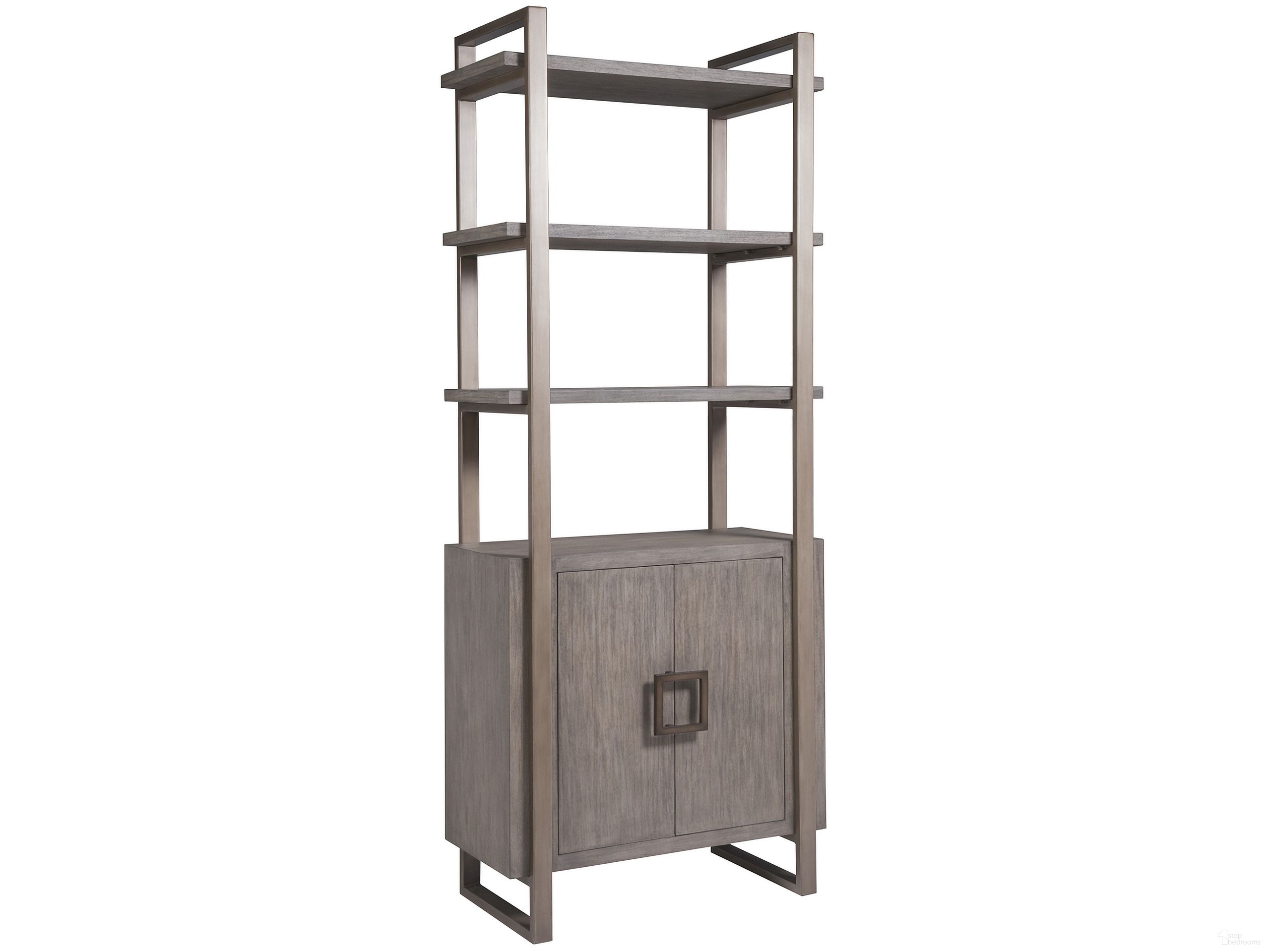 The appearance of Cohesion Program Vertex Bookcase In Grigio designed by Artistica Home in the industrial interior design. This grigio piece of furniture was selected by 1StopBedrooms from Cohesion Program Collection to add a touch of cosiness and style into your home. Sku: 2004-991-41. Material: Wood.