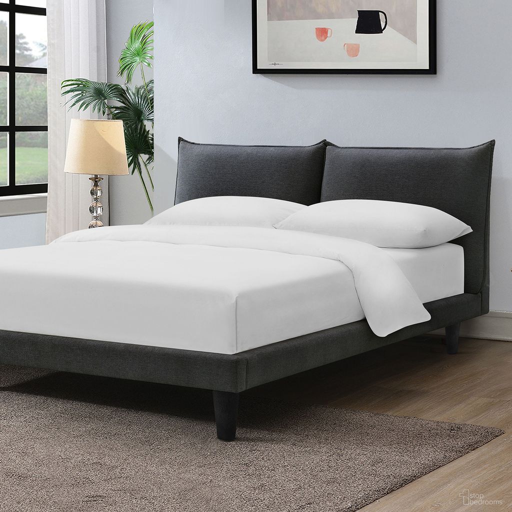 Verwood Eastern King Bed In Gray