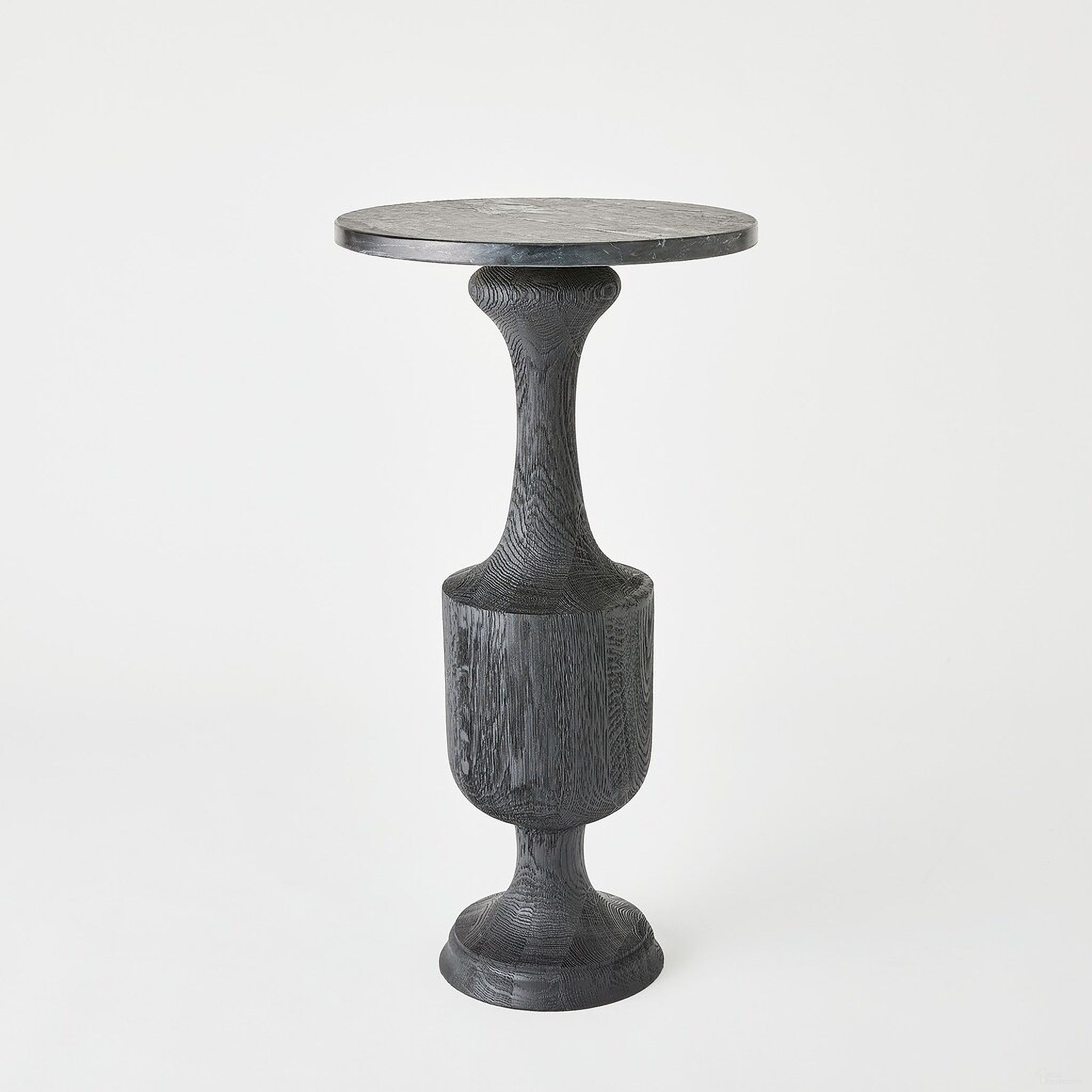 The appearance of Vessel Large Side Table In Black designed by Global Views in the modern / contemporary interior design. This black piece of furniture  was selected by 1StopBedrooms from Vessel Collection to add a touch of cosiness and style into your home. Sku: 994107. Material: Wood.