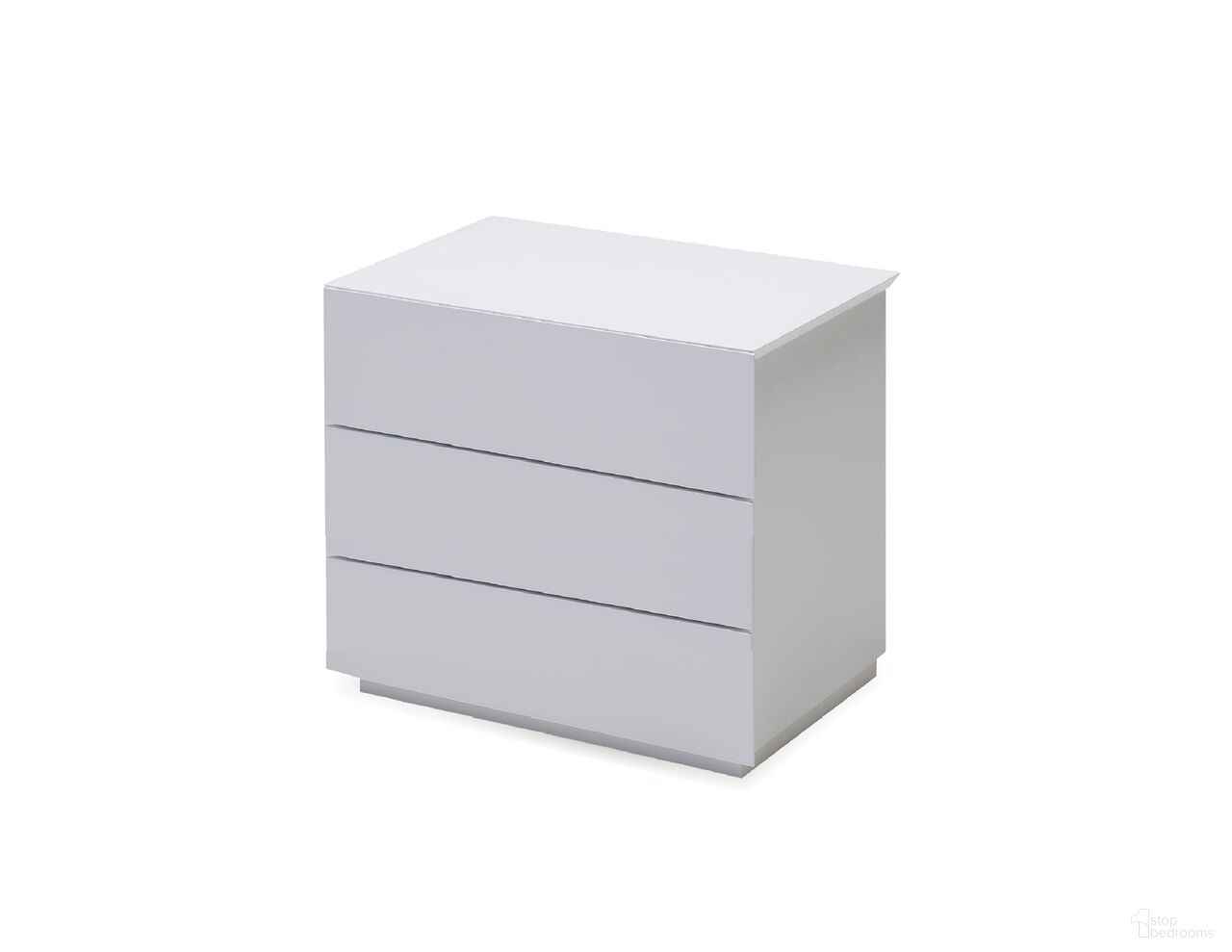 Vex 3-Drawer Night Table In White