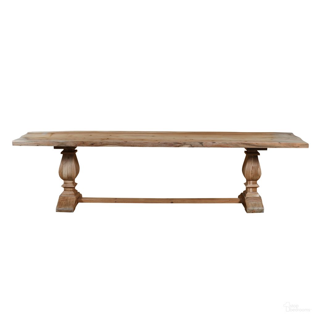 The appearance of Vibe Vintage Hand-Made Wood Dining Bench In Natural designed by Rajani Home in the rustic / southwestern interior design. This natural piece of furniture  was selected by 1StopBedrooms from Tavine Collection to add a touch of cosiness and style into your home. Sku: 6C200918G49348. Material: Acacia.