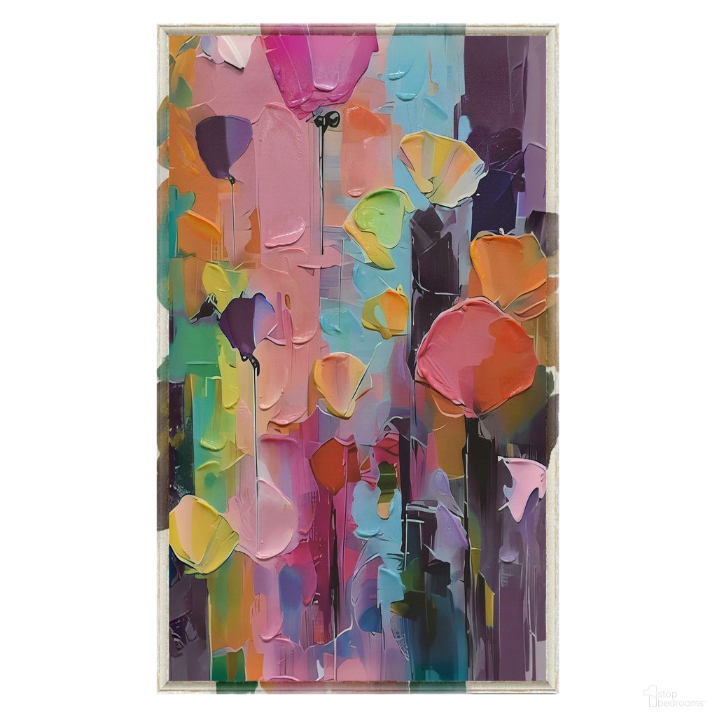 Vibrant Abstract Flower Canvas Art Canvas Wall Art In Multi