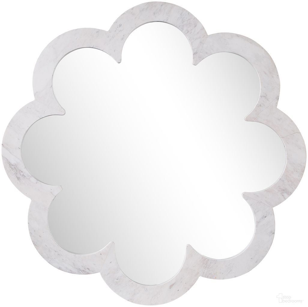 The appearance of Vicenza Genuine Marble Frame Mirror In White designed by Meridian in the modern / contemporary interior design. This white piece of furniture was selected by 1StopBedrooms from Vicenza Collection to add a touch of cosiness and style into your home. Sku: 66088White-M. Material: Marble.
