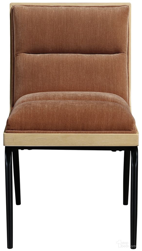 The appearance of Viceroy Fabric Upholstered Dining Chair Set of 2 In Cognac and Matte Black designed by Meridian in the modern / contemporary interior design. This cognac/matte black piece of furniture was selected by 1StopBedrooms from Viceroy Collection to add a touch of cosiness and style into your home. Sku: 11098Cognac-C. Material: Polyester. Chair Type: Side Chair.
