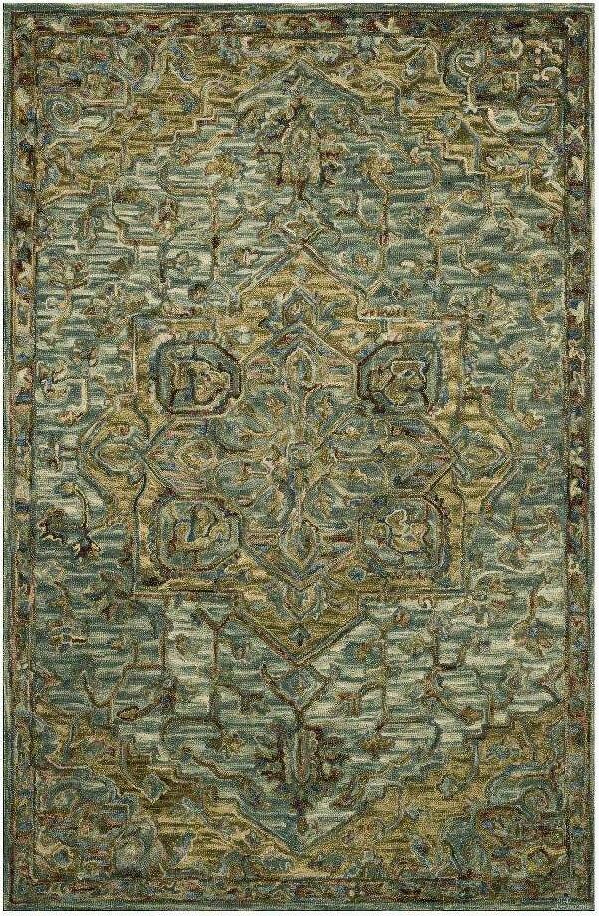 Victoria Dark Green/Tobacco 2'6" x 7'6" Rug