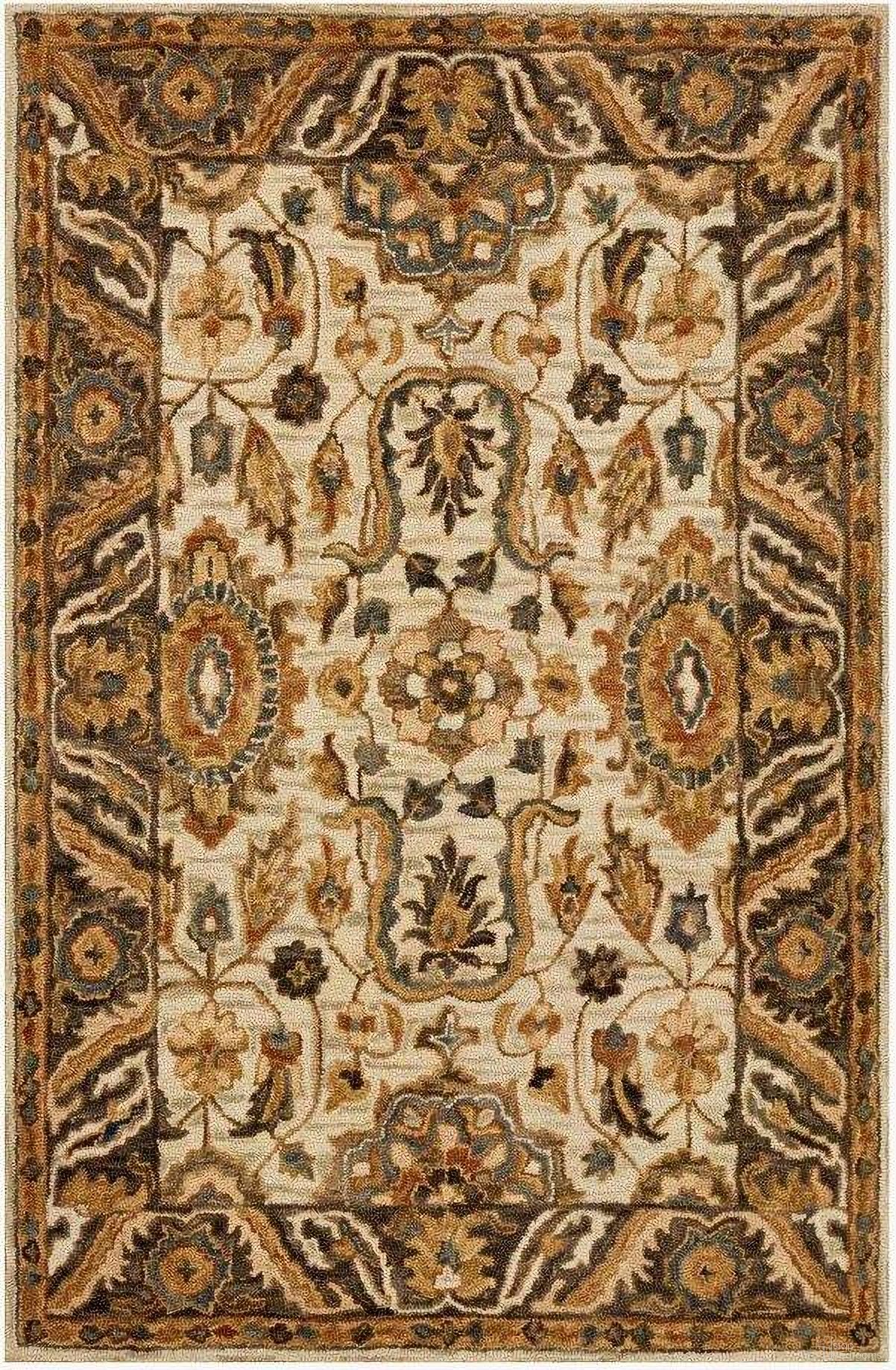 The appearance of Victoria Ivory/Dk Taupe 2'3" x 3'9" Rug designed by Loloi Rugs in the traditional interior design. This ivory and dk taupe piece of furniture was selected by 1StopBedrooms from Victoria Collection to add a touch of cosiness and style into your home. Sku: VITRVK-02IVDT2339. Material: Wool.