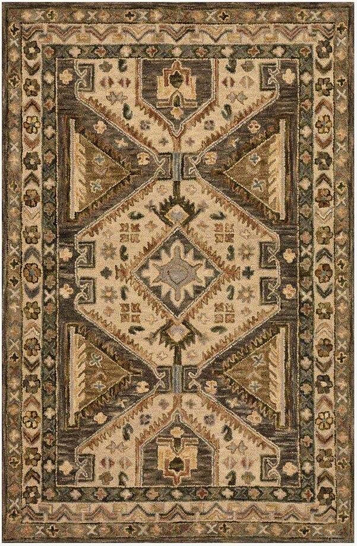 The appearance of Victoria Walnut/Beige 5' x 7'6" Rug designed by Loloi Rugs in the traditional interior design. This walnut and beige piece of furniture  was selected by 1StopBedrooms from Victoria Collection to add a touch of cosiness and style into your home. Sku: VITRVK-07WABE5076. Material: Wool.